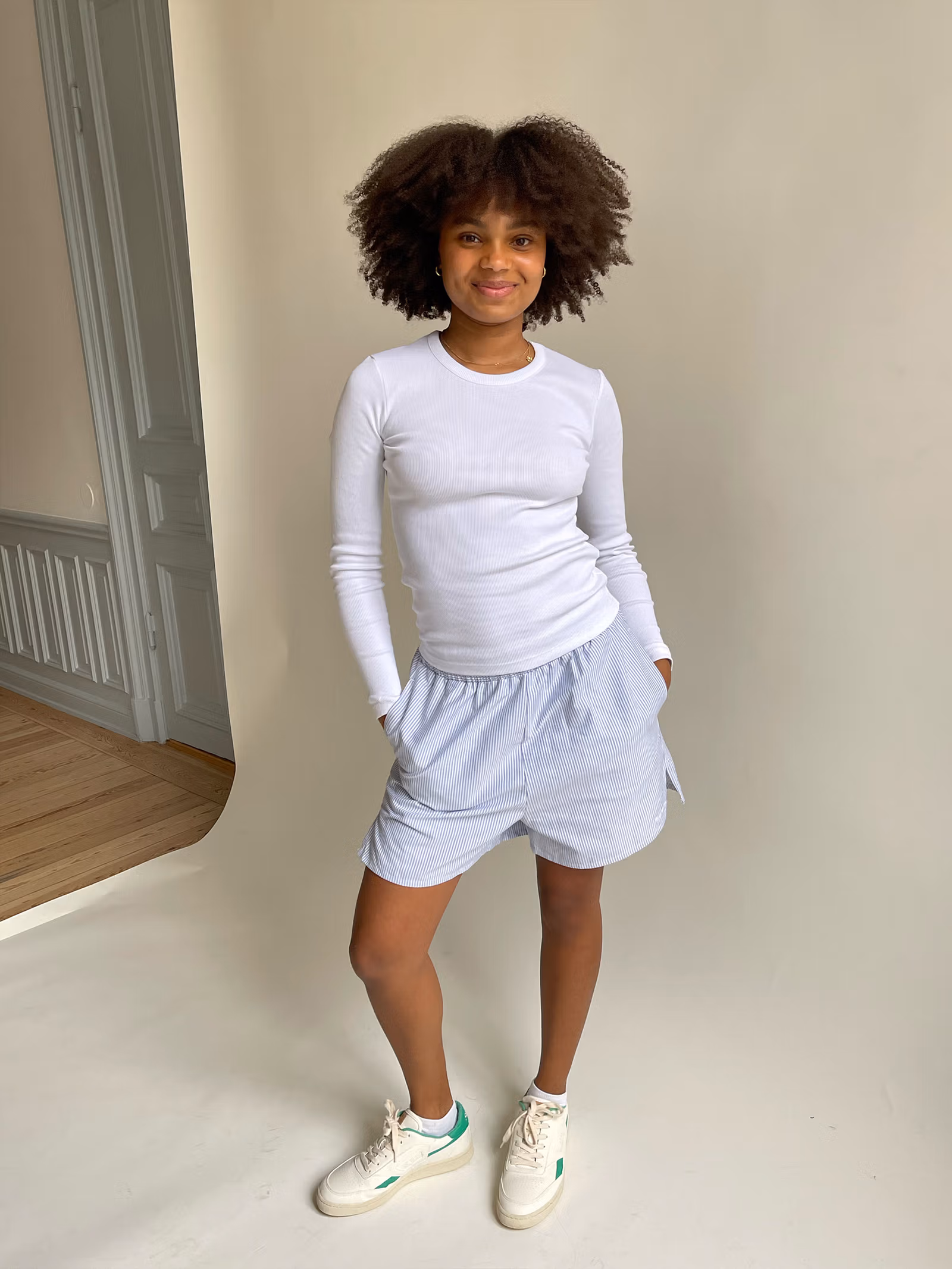 Breezy Shorts Blue Stripe