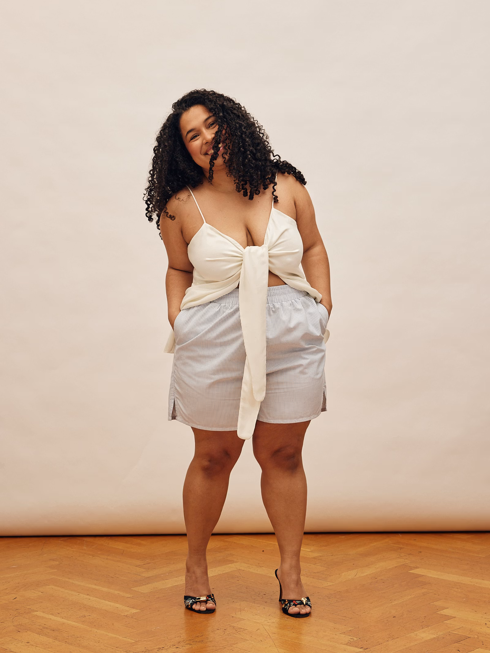 Breezy Shorts Blue Stripe