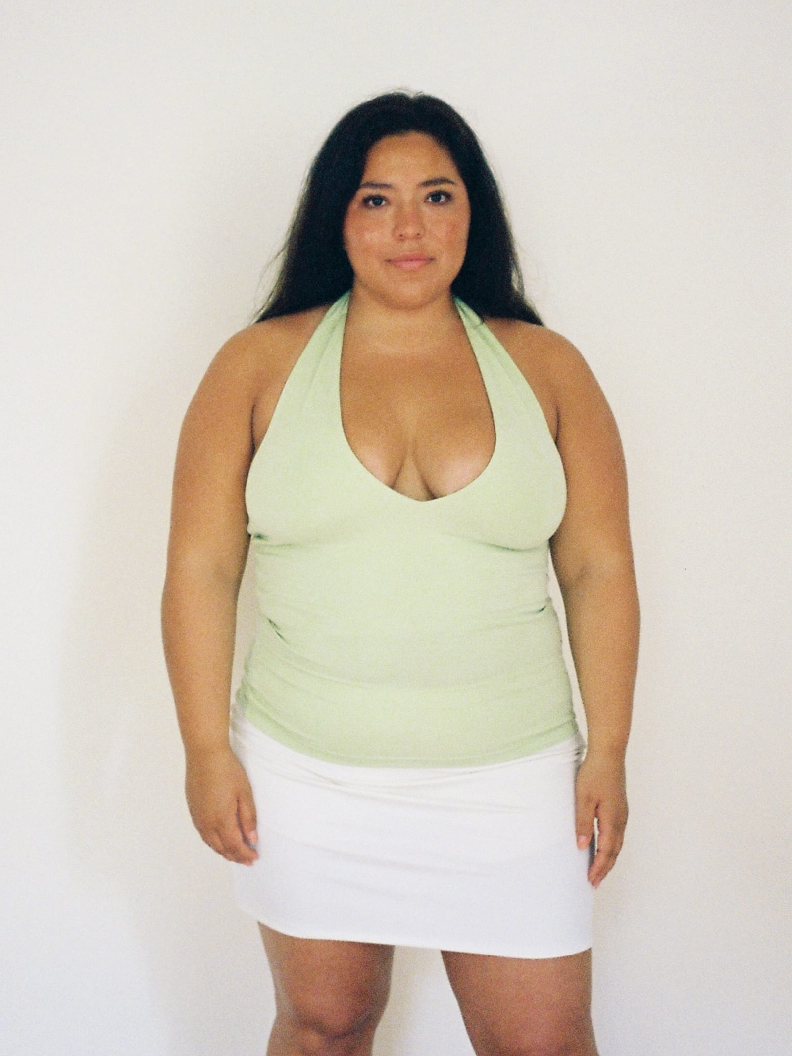 Peridot Halterneck Top Green