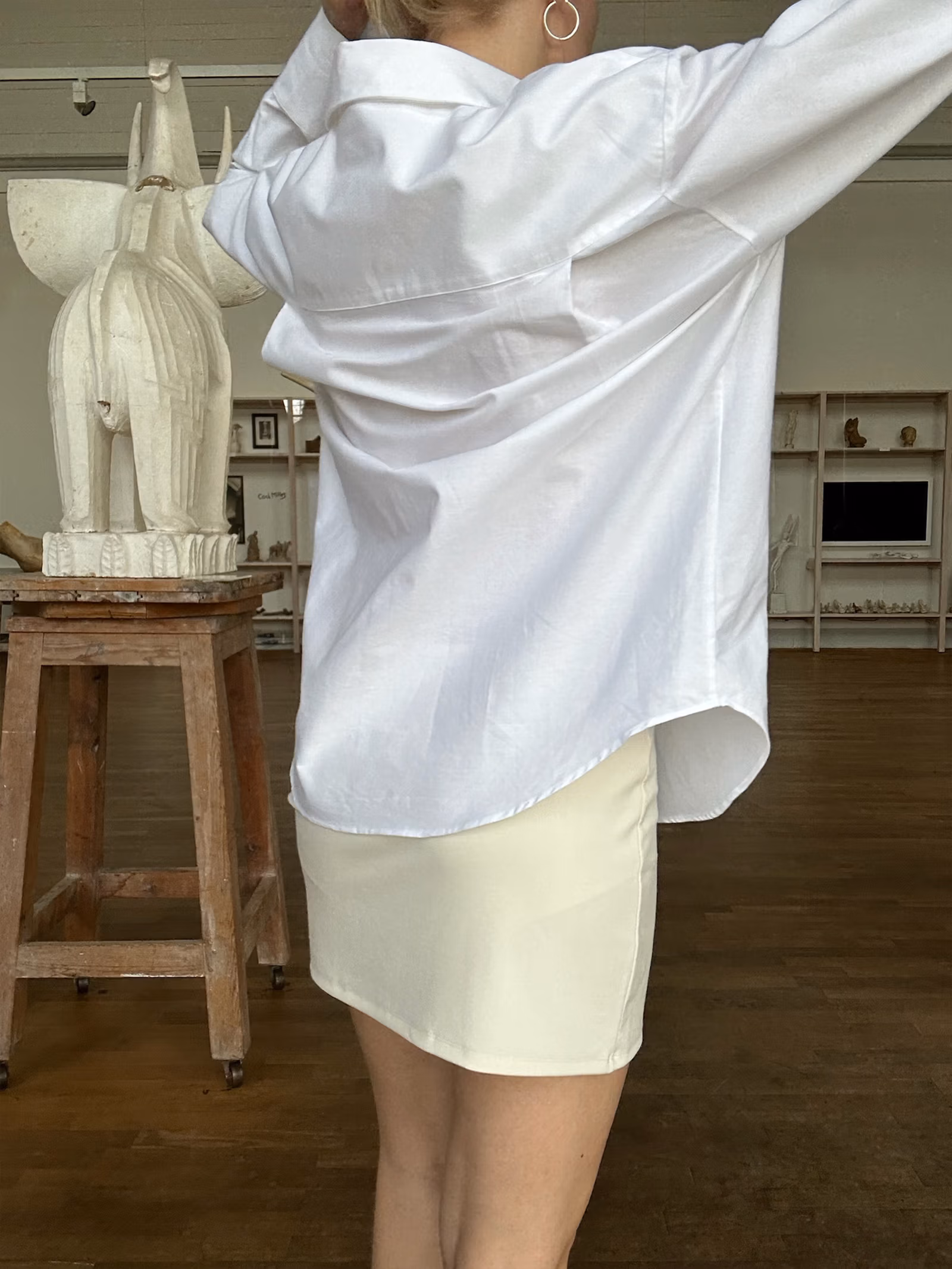 Selenite Mini Skirt Cream