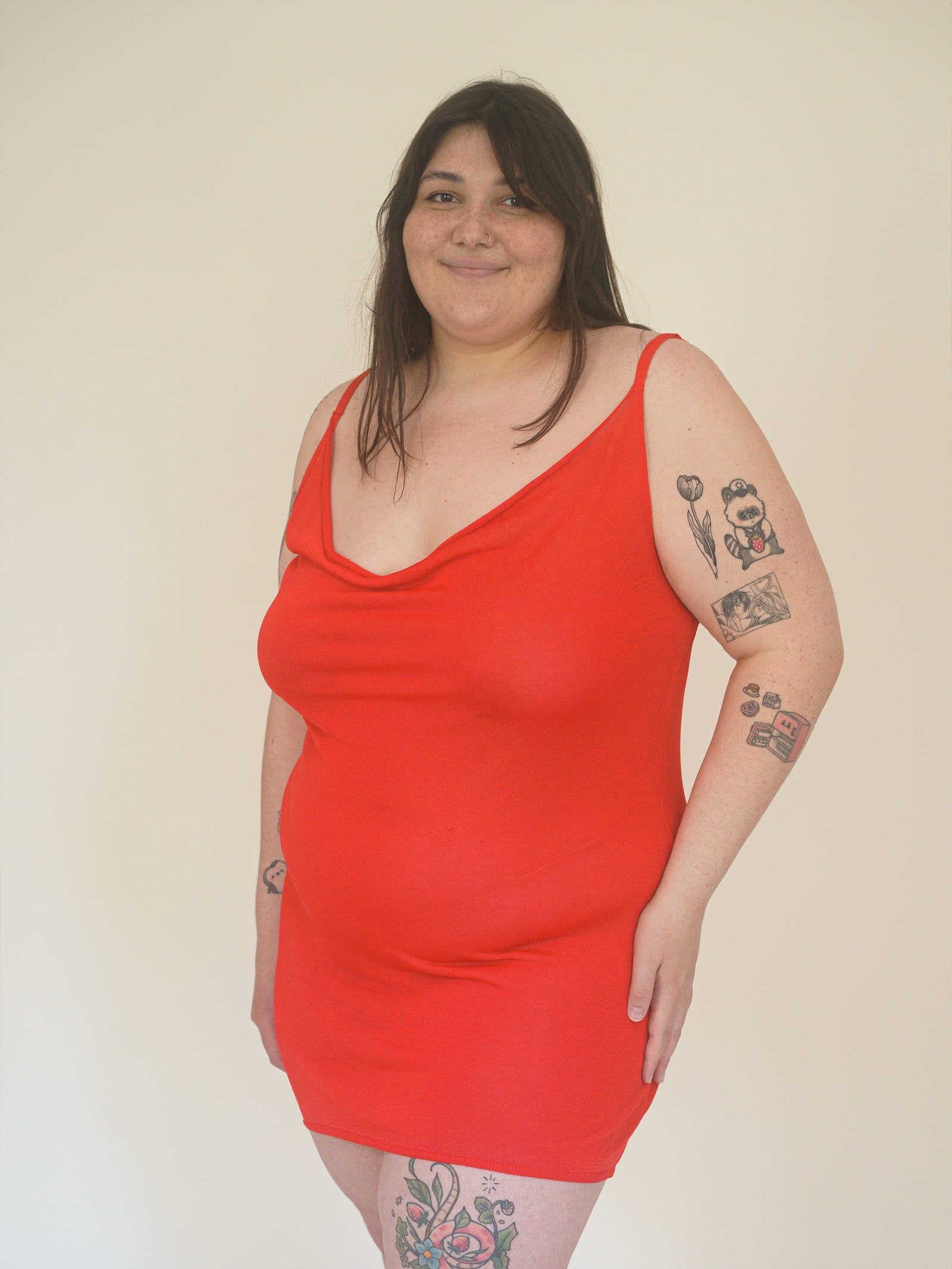 Citrine Mini Dress Red