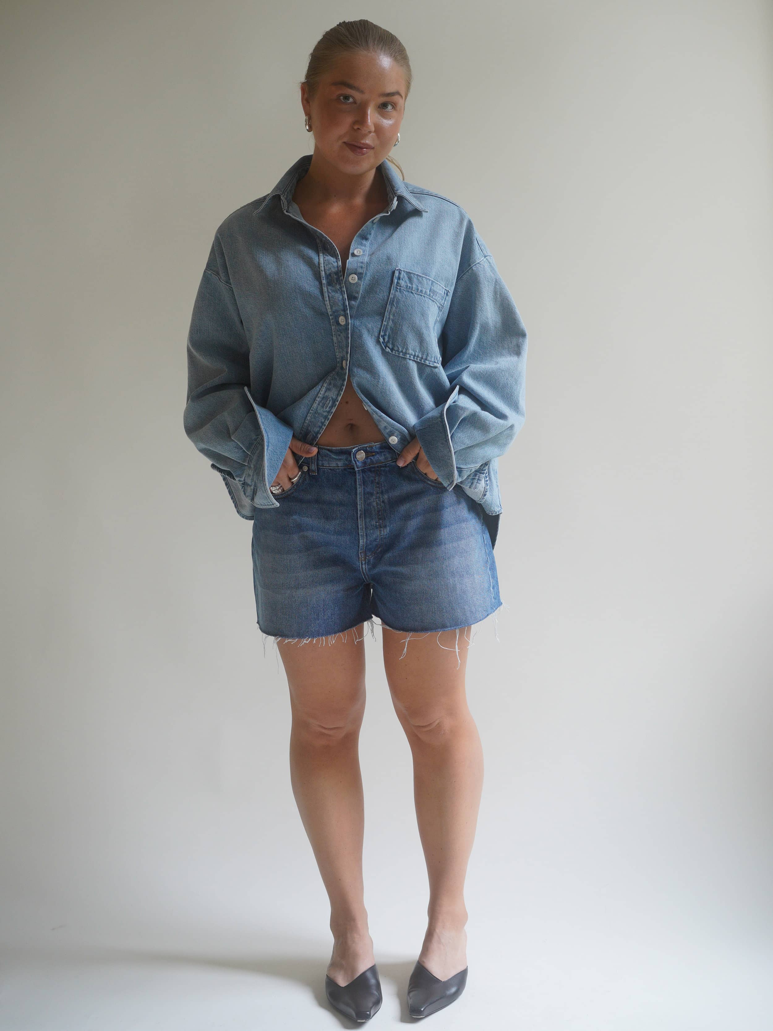 Denim Shorts Vintage Blue - Vintage Blue | Djerf Avenue