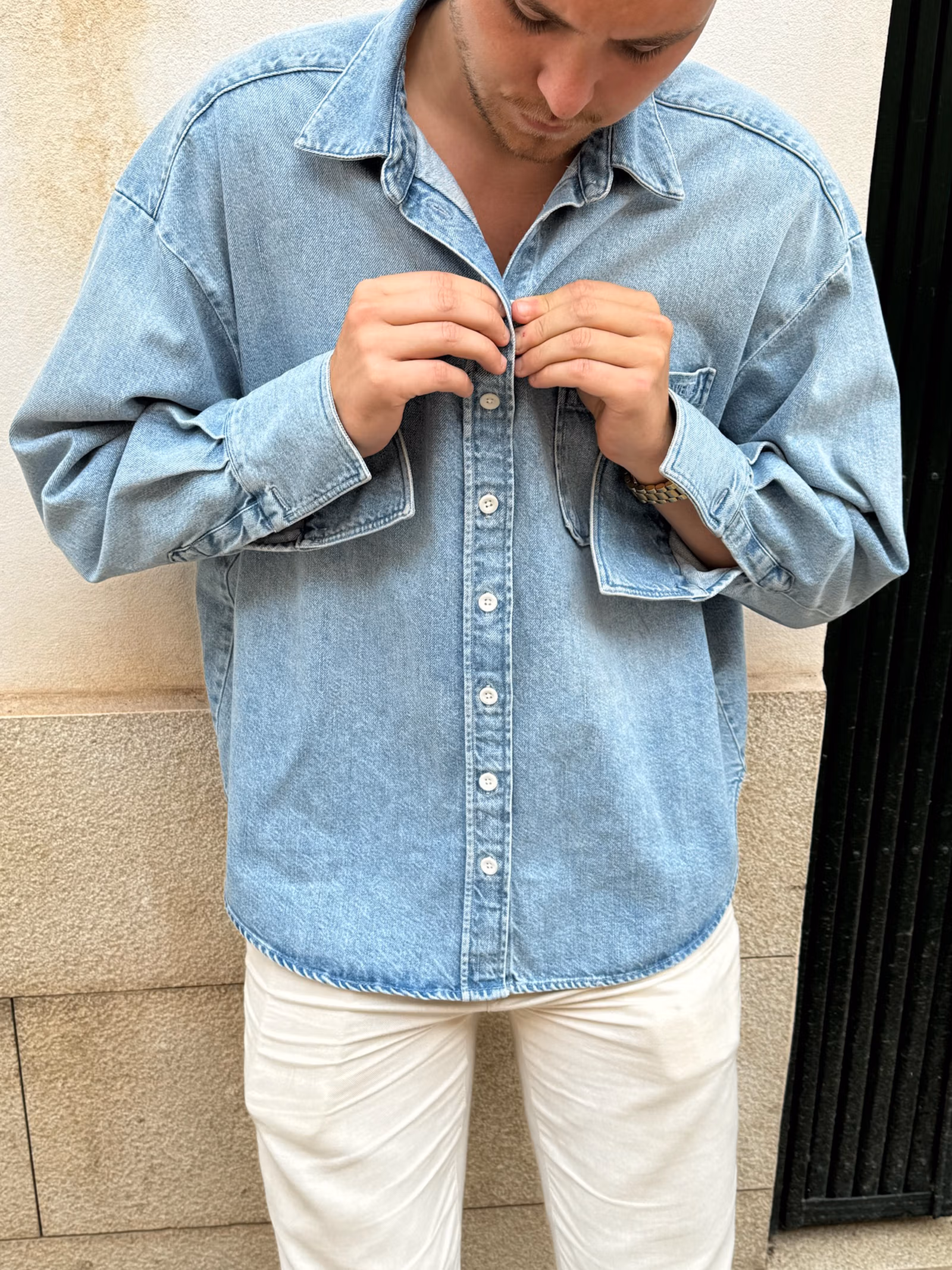 Denim Shirt Washed Blue