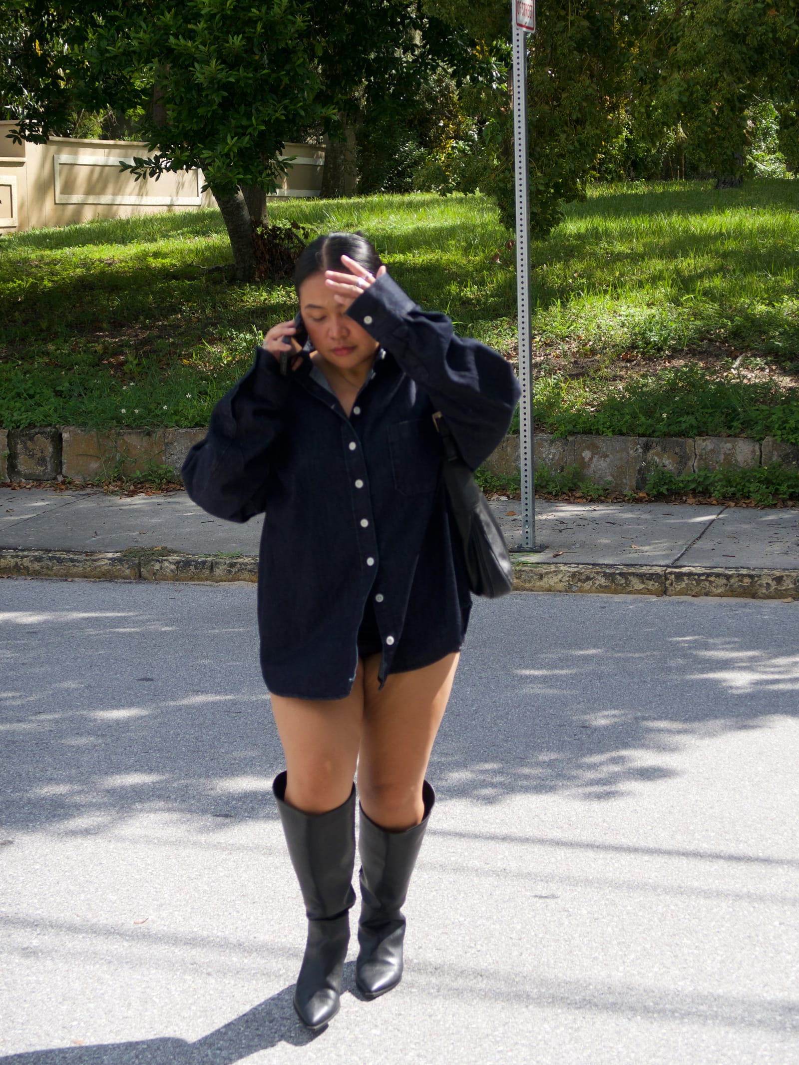 Denim Shirt Dark Blue
