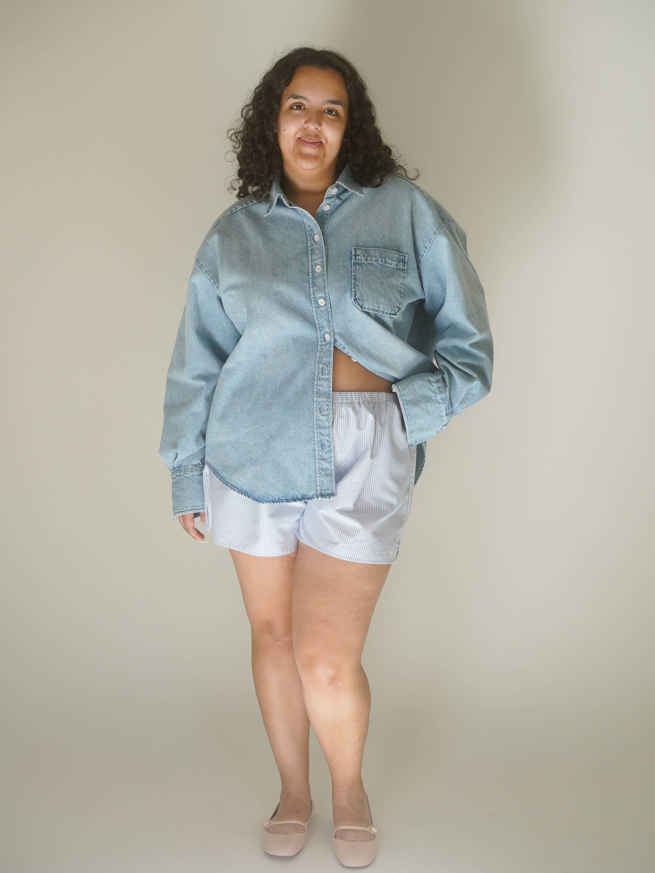 WIND AND SEA BALLOON DENIM SHIRT Mサイズ GF2508-2894 Whitney Denim Shirt – Kate and Hale Shop