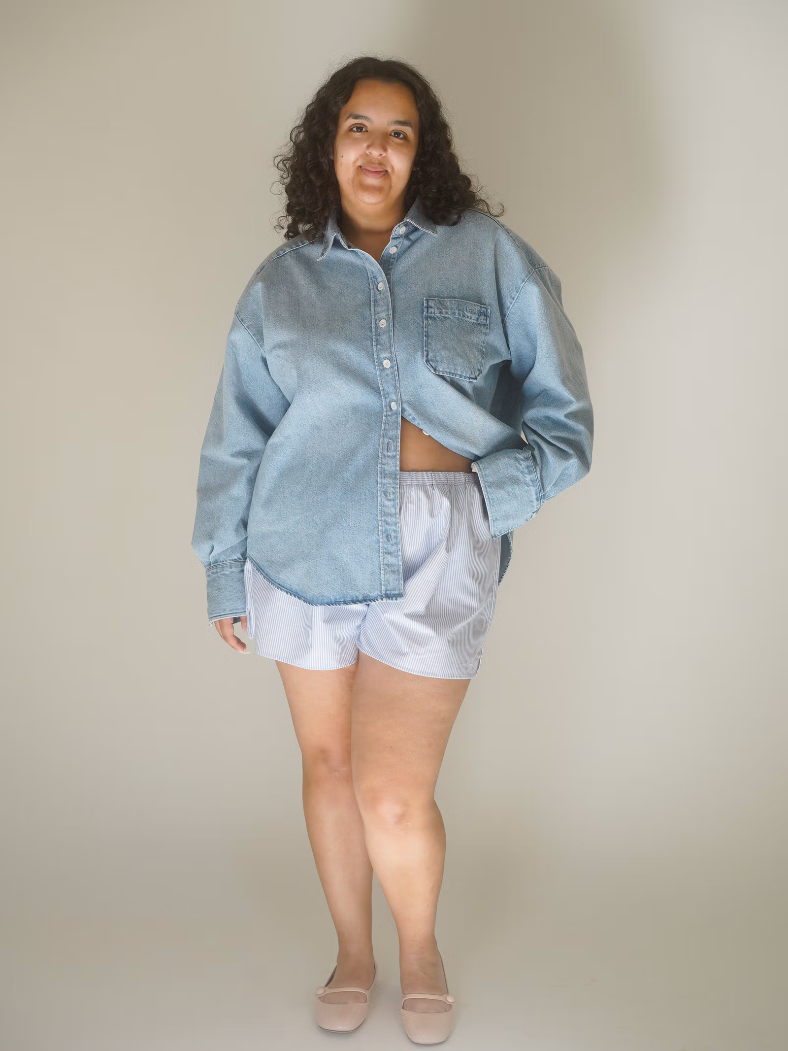 Denim Shirt Washed Blue