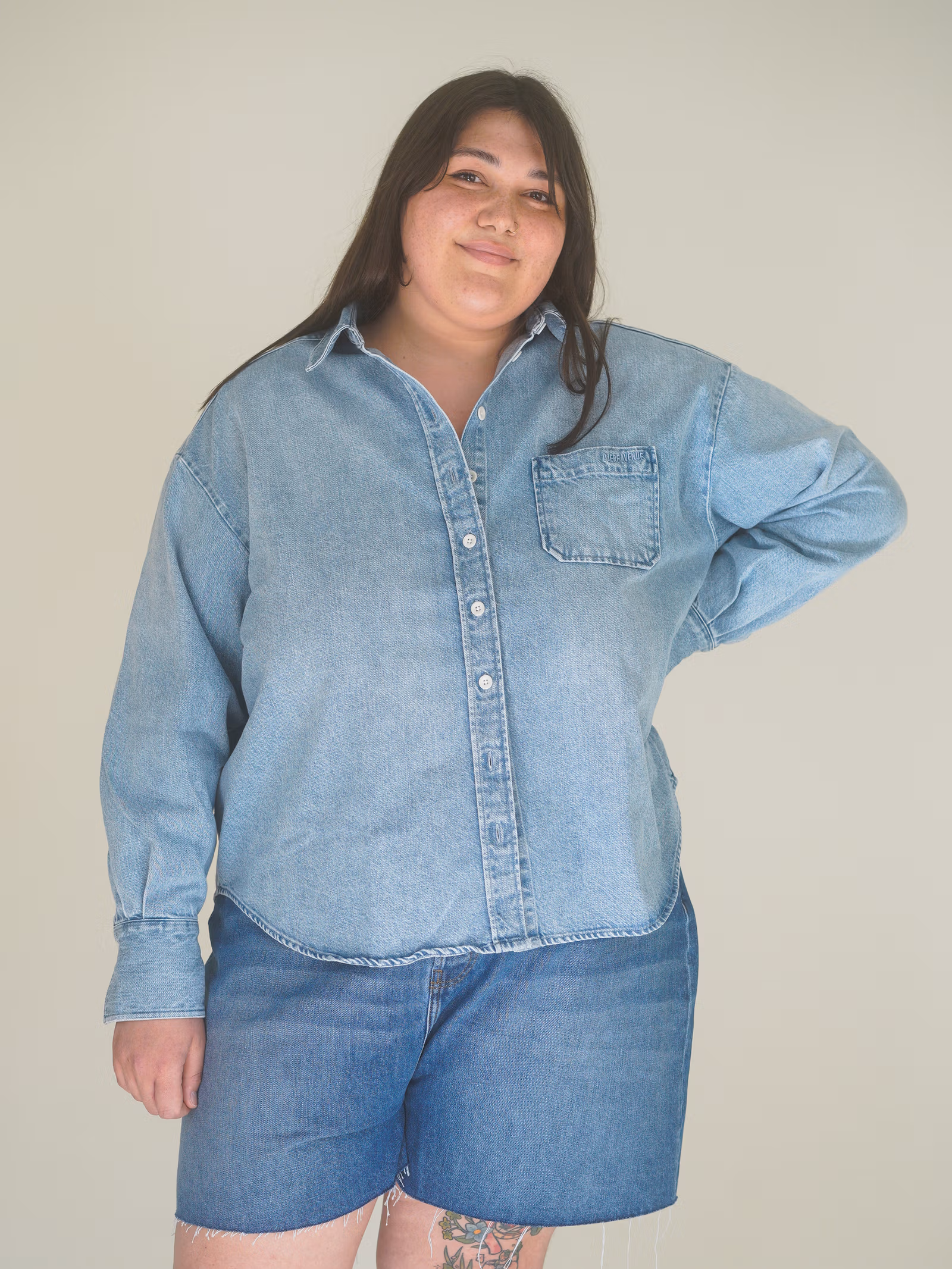 Denim Shirt Washed Blue