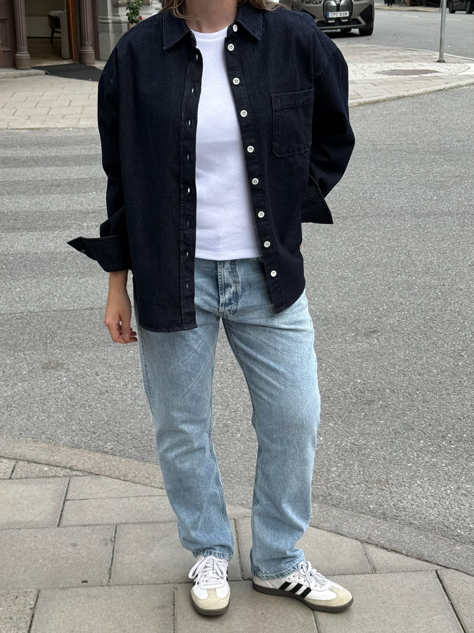 Denim Shirt Dark Blue