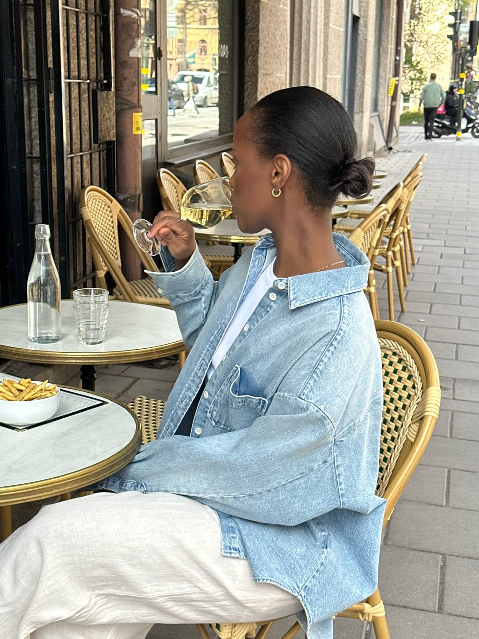 Denim Shirt Washed Blue - Washed Blue | Djerf Avenue