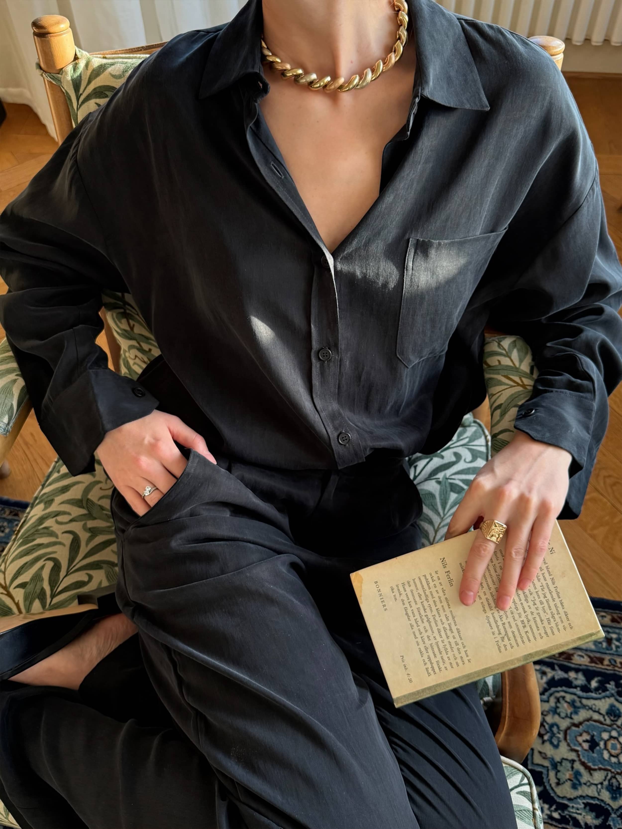 Djerf Avenue シャツ Breezy Shirt Apricot - Apricot | Djerf Avenue