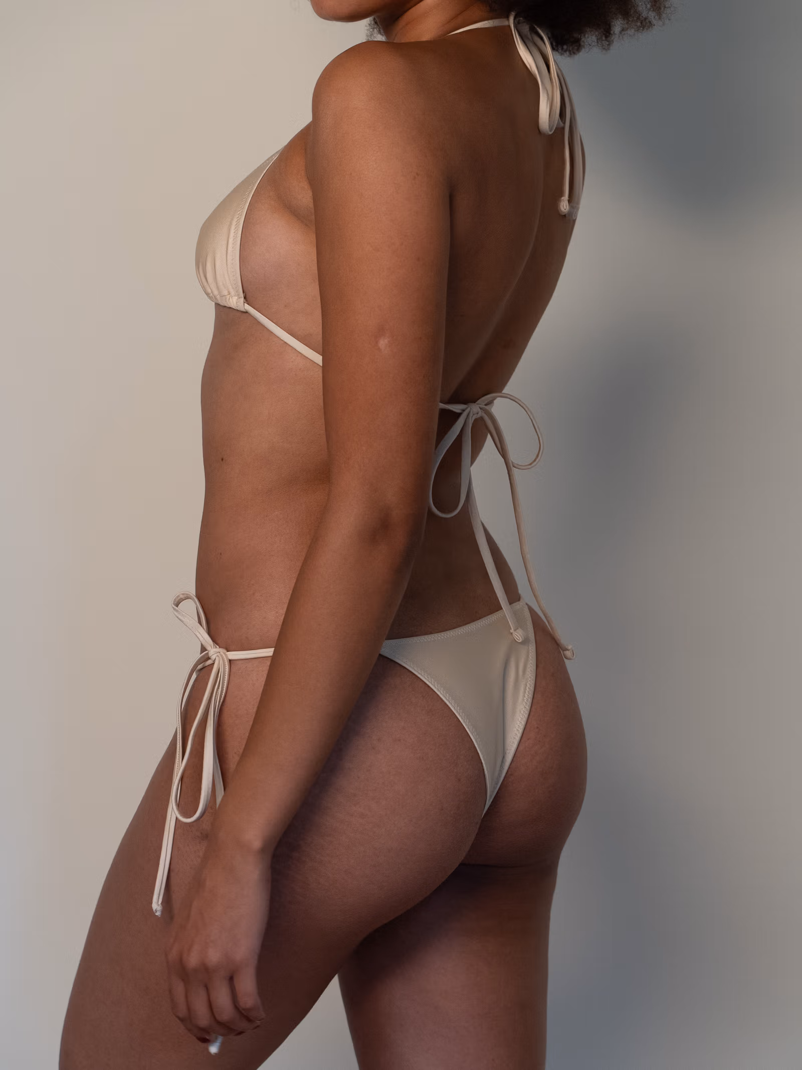 Divine Satin Bikini Bottom Sand Castle