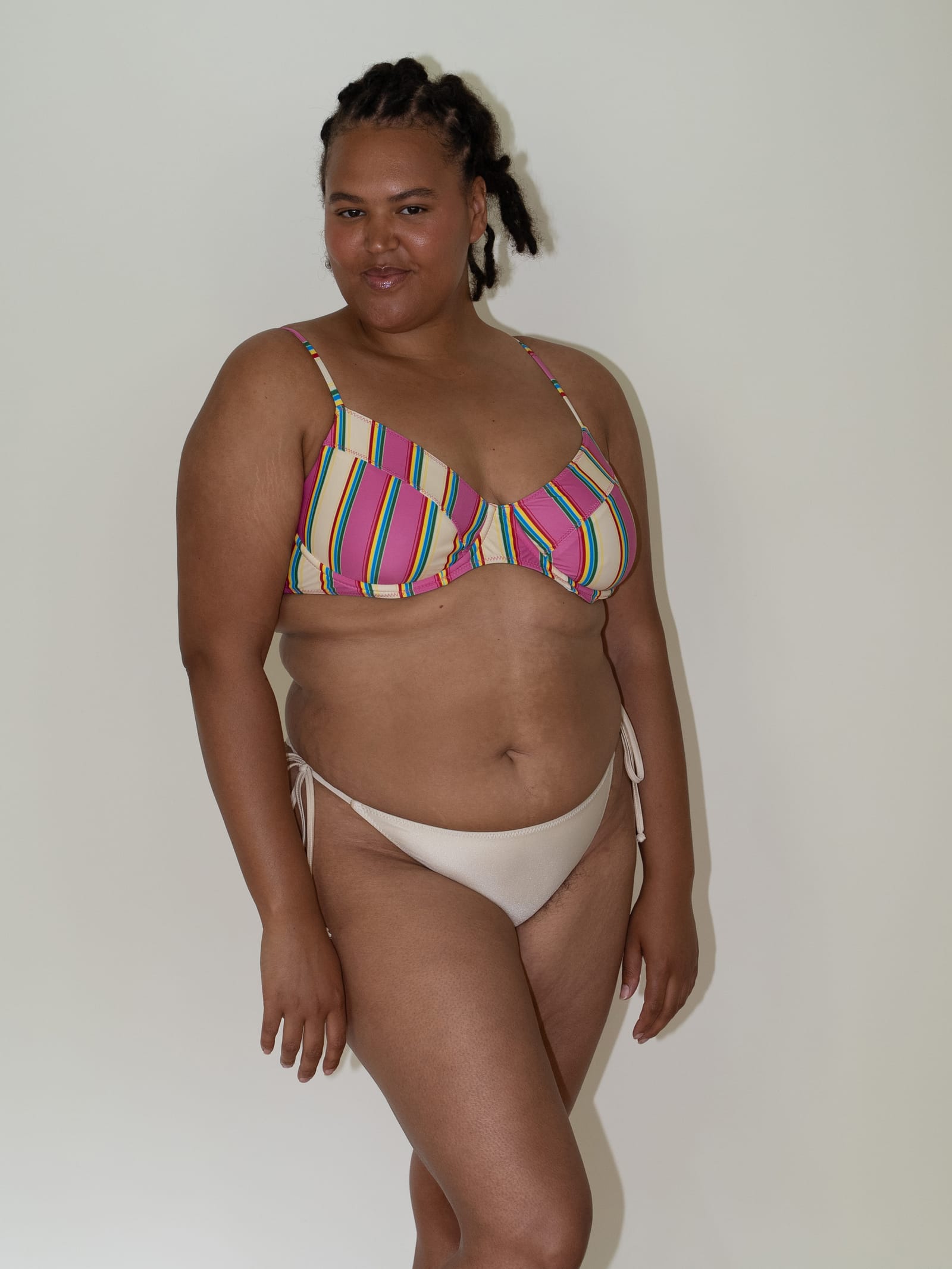 Divine Satin Bikini Bottom Sand Castle