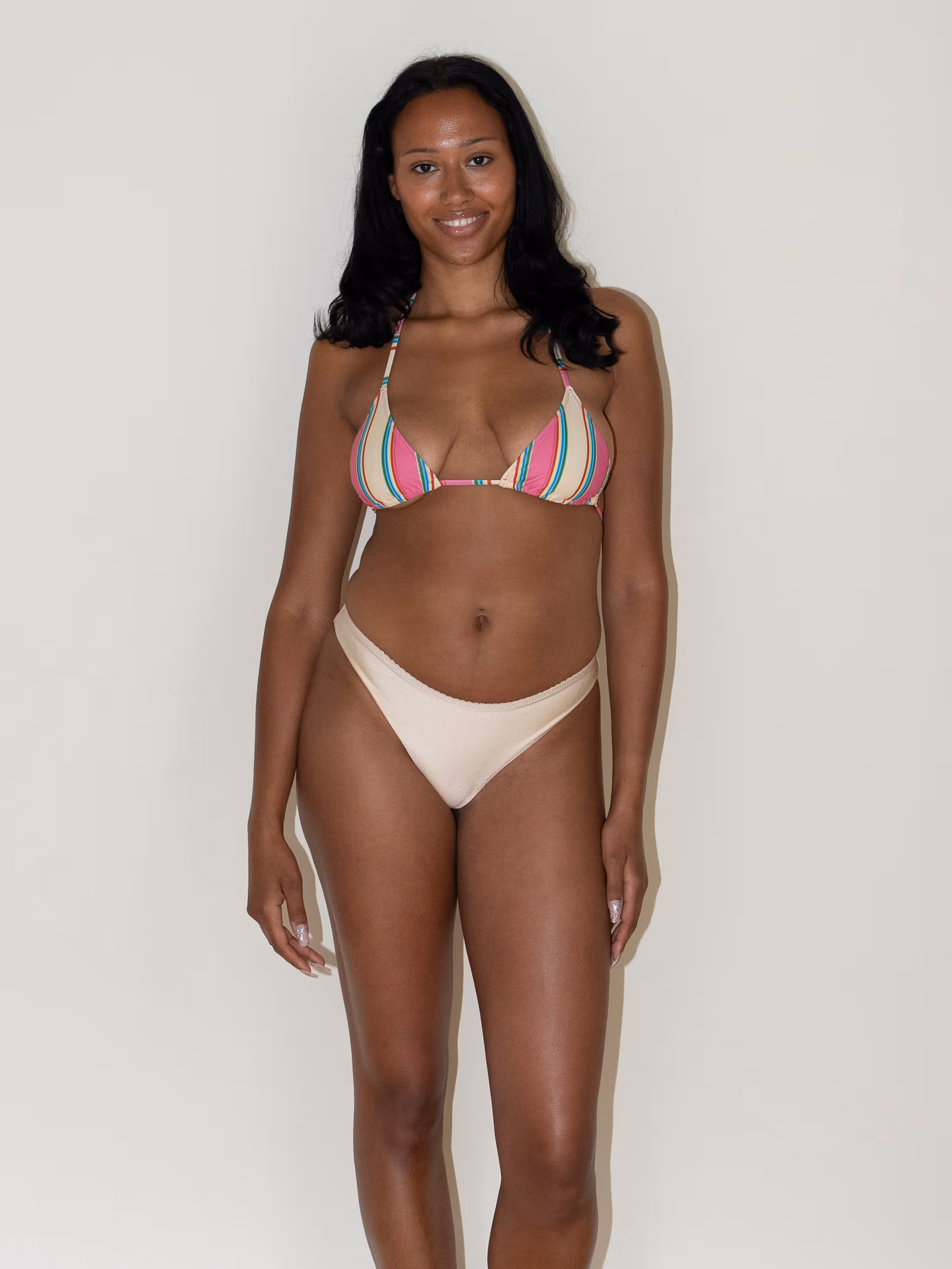 Dove Satin Bikini Bottom Sand Castle