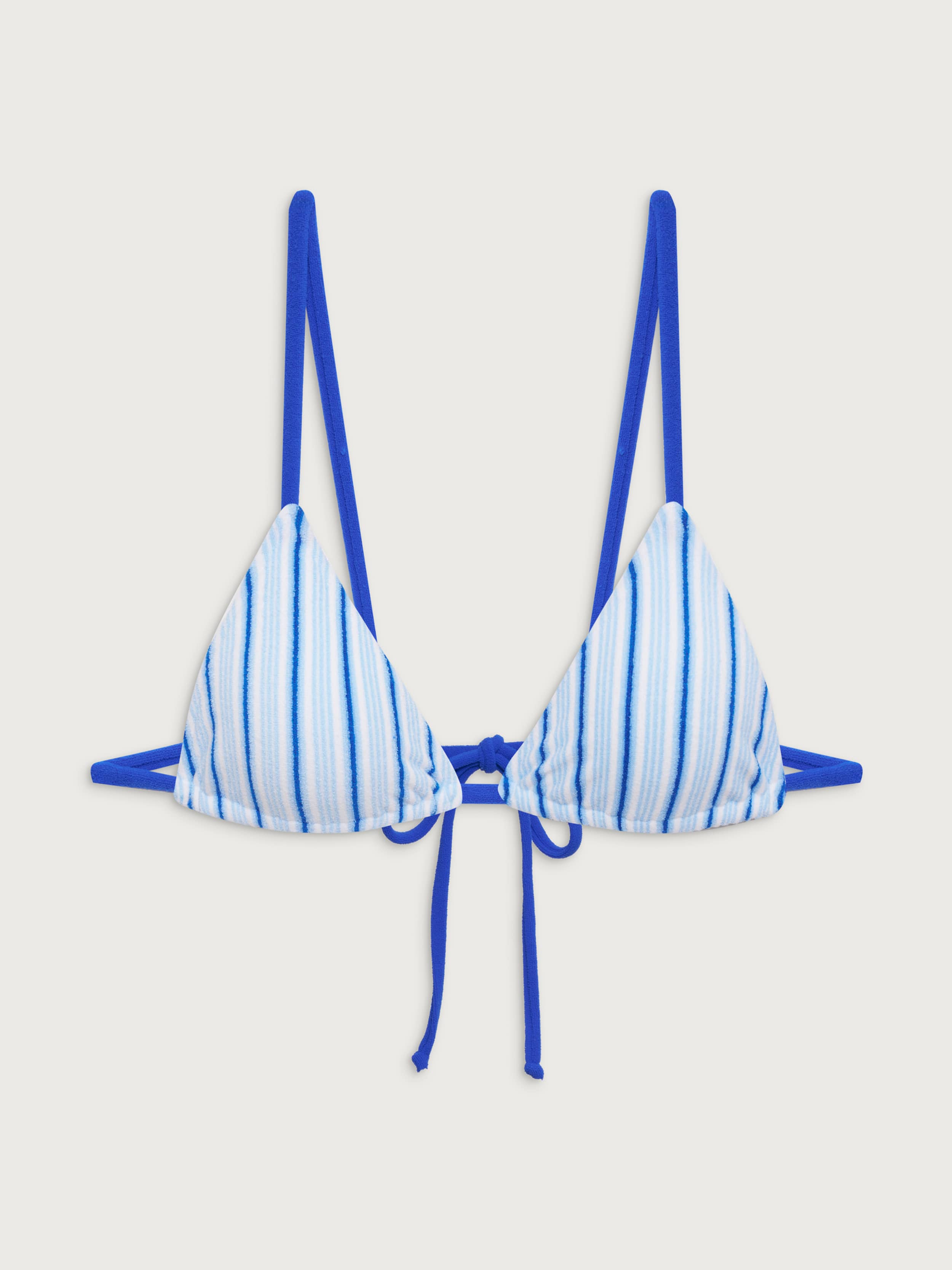 Lumia Terry Bikini Top Seaside Stripe - Seaside Stripe | Djerf Avenue