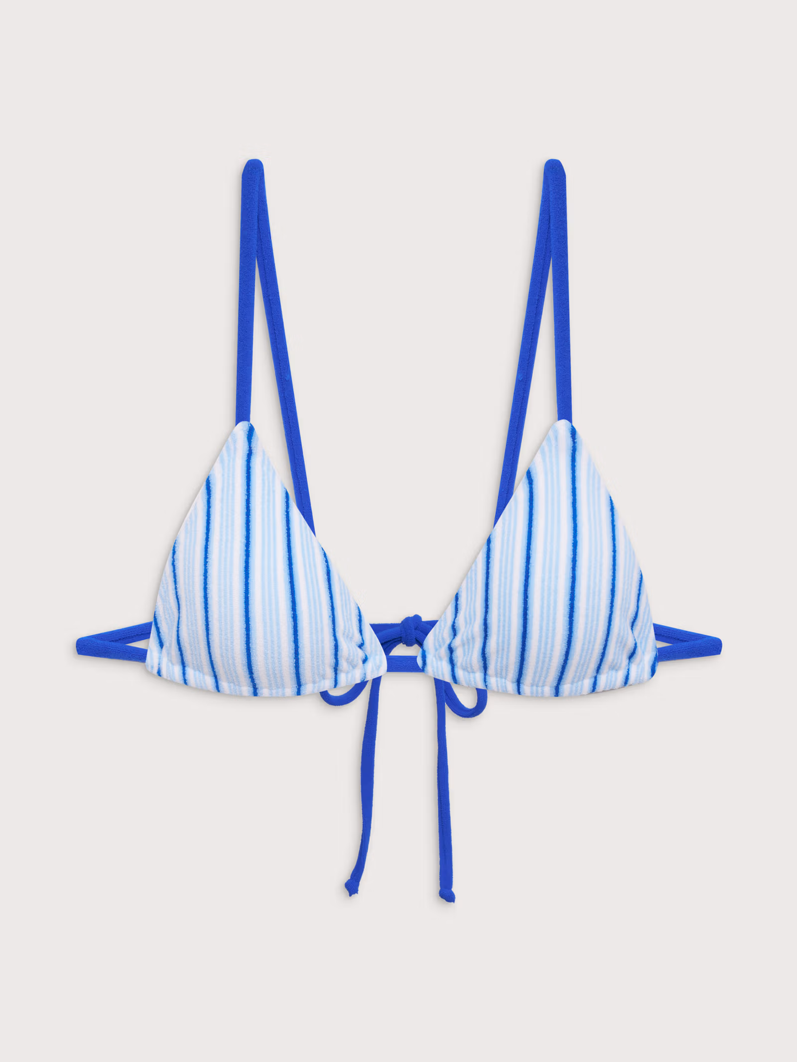 Lumia Terry Bikini Top Seaside Stripe