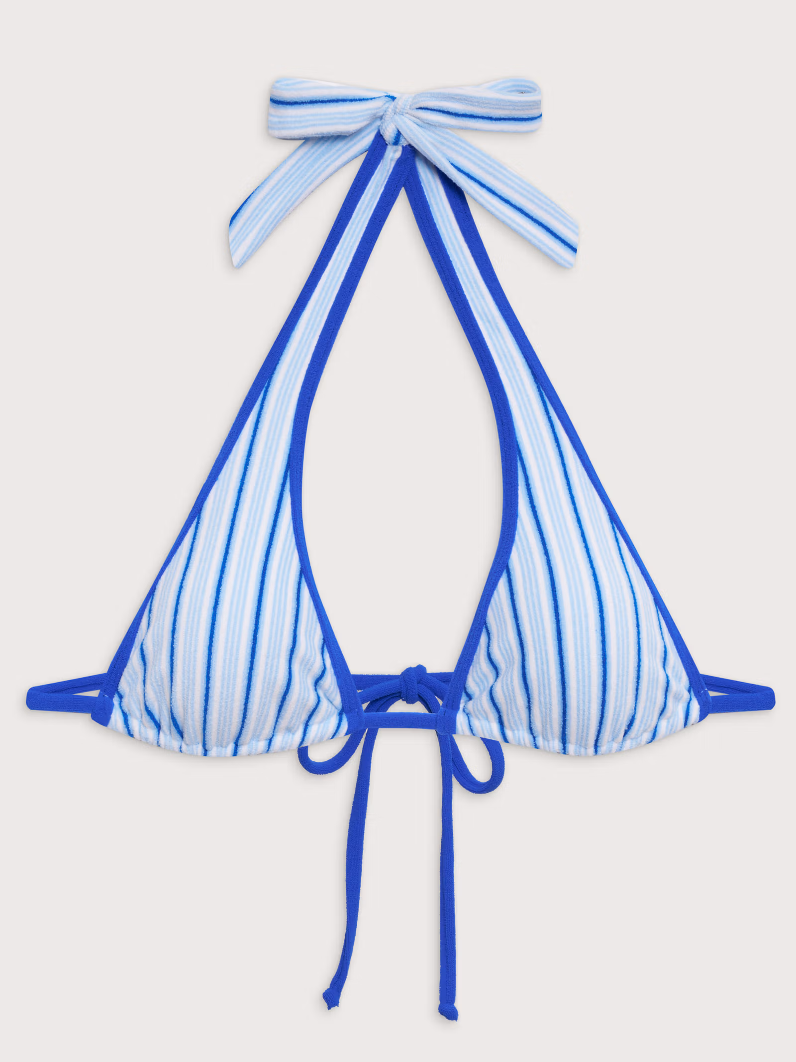 Diana Terry Bikini Top Seaside Stripe