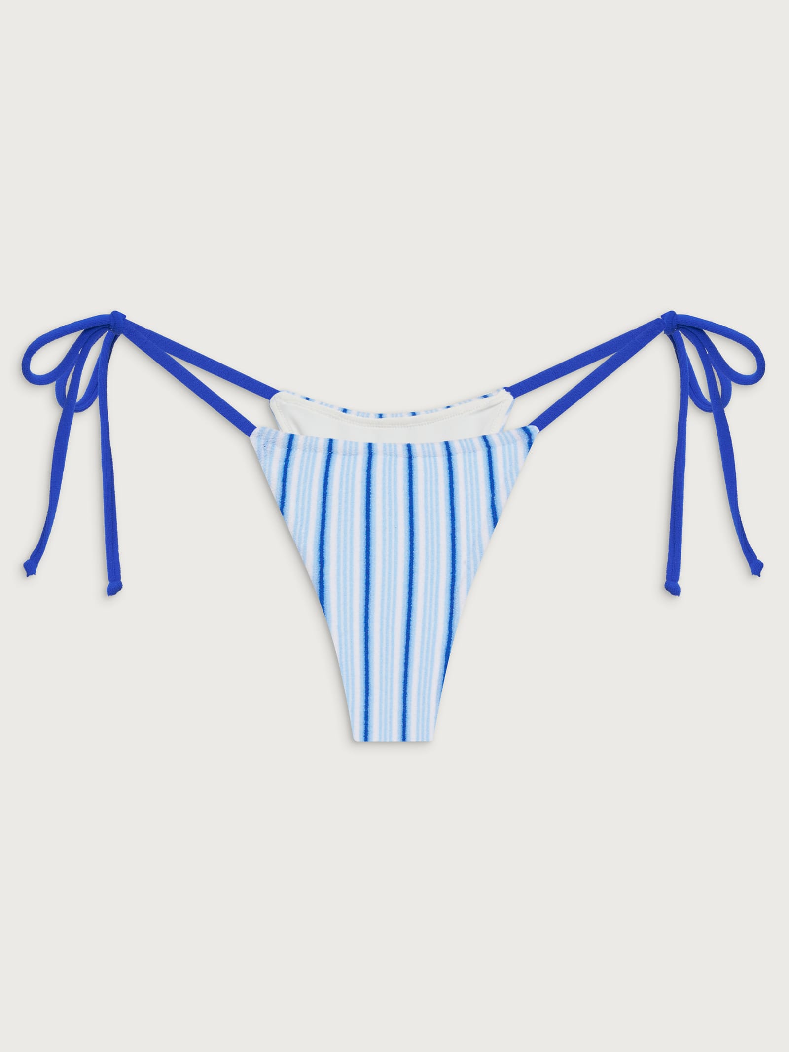 Divine Terry Bikini Bottom Seaside Stripe