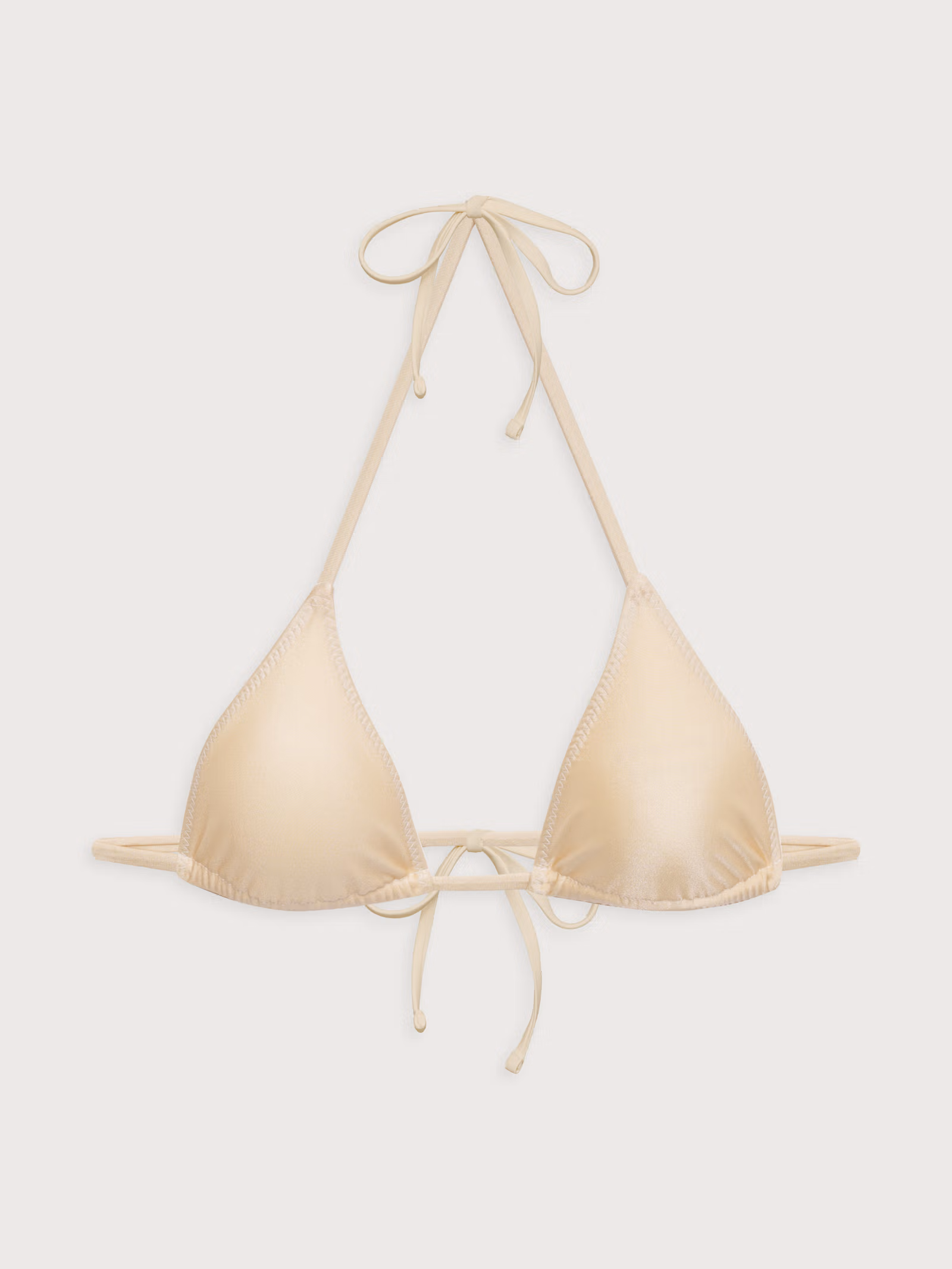 Sunrise Satin Bikini Top Sand Castle