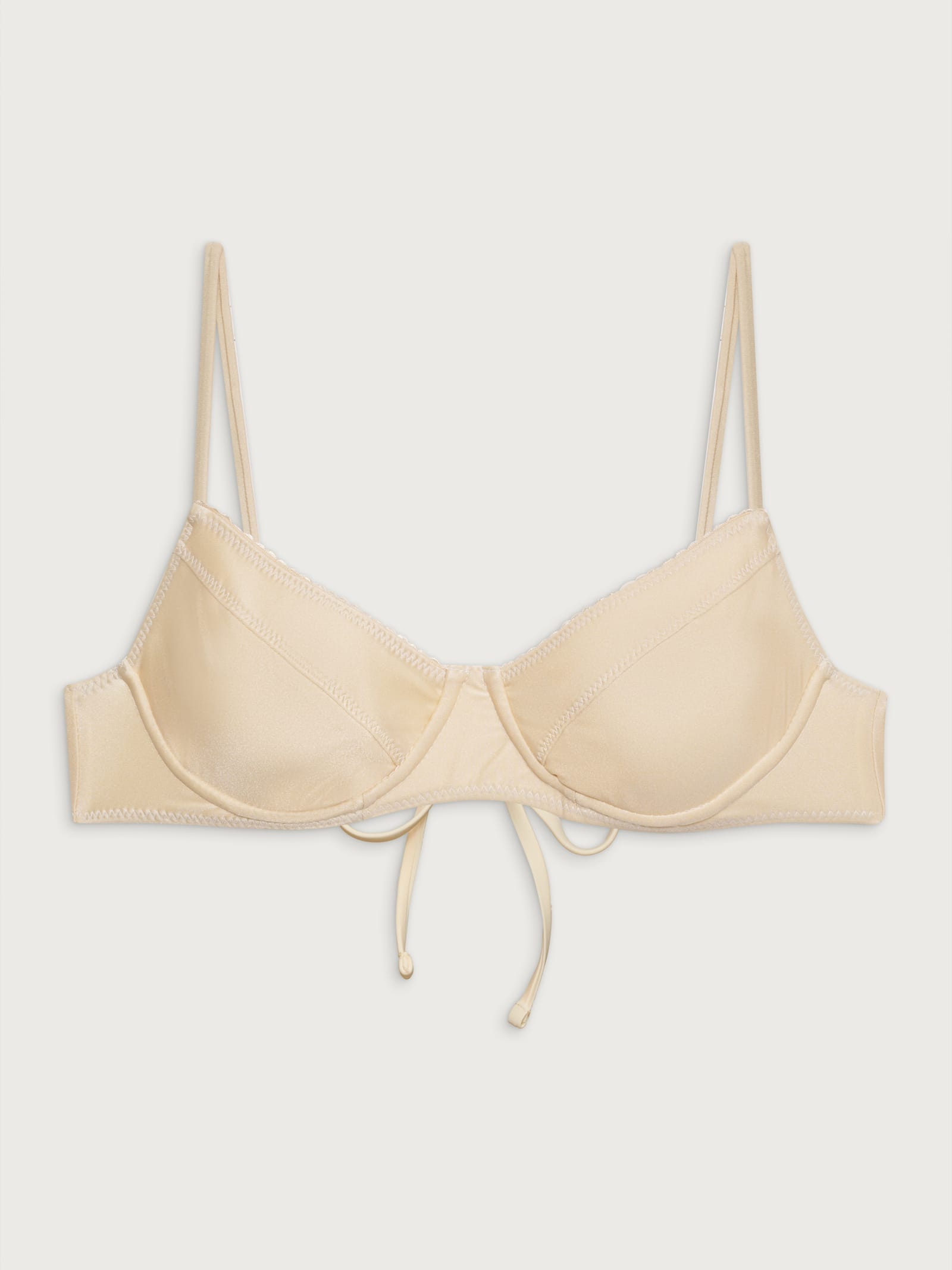 Matilda Satin Top Sand Castle