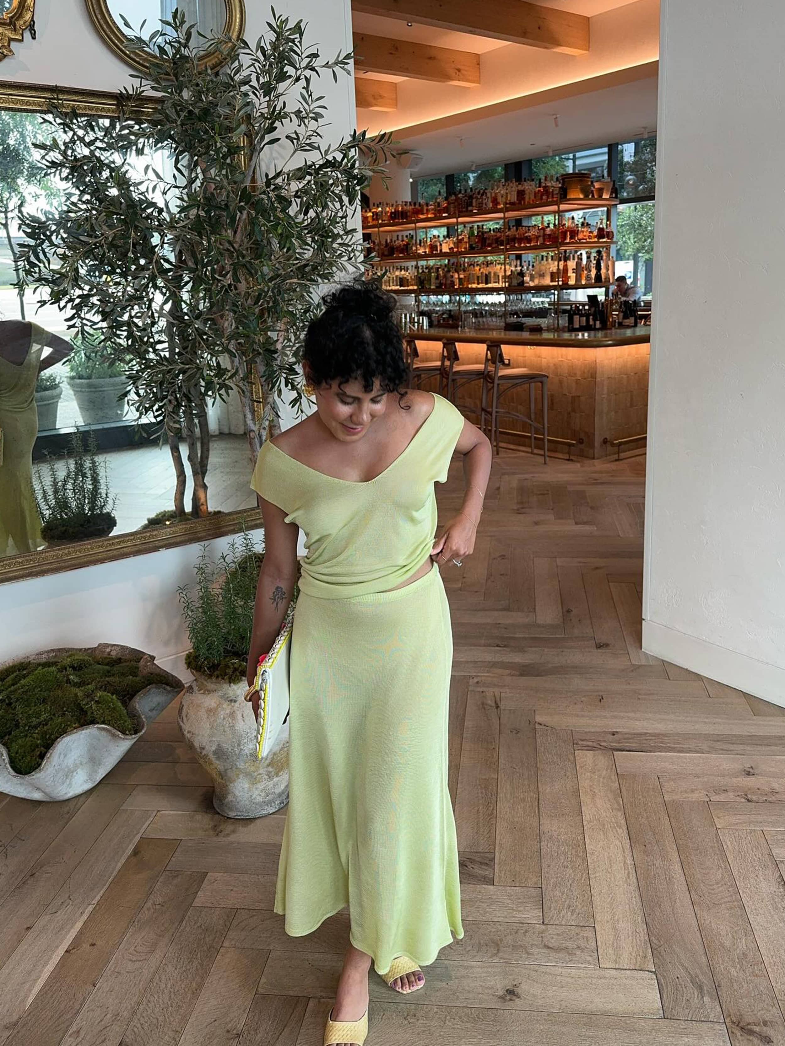 Peridot Skirt Green | Djerf Avenue