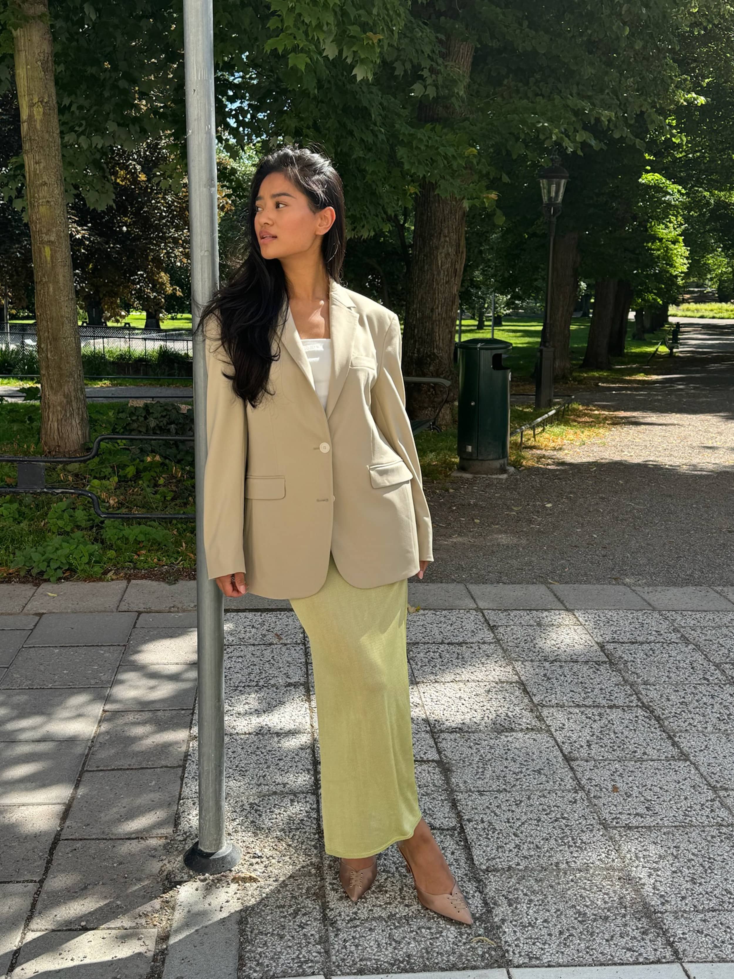 Peridot Skirt Green - Green | Djerf Avenue