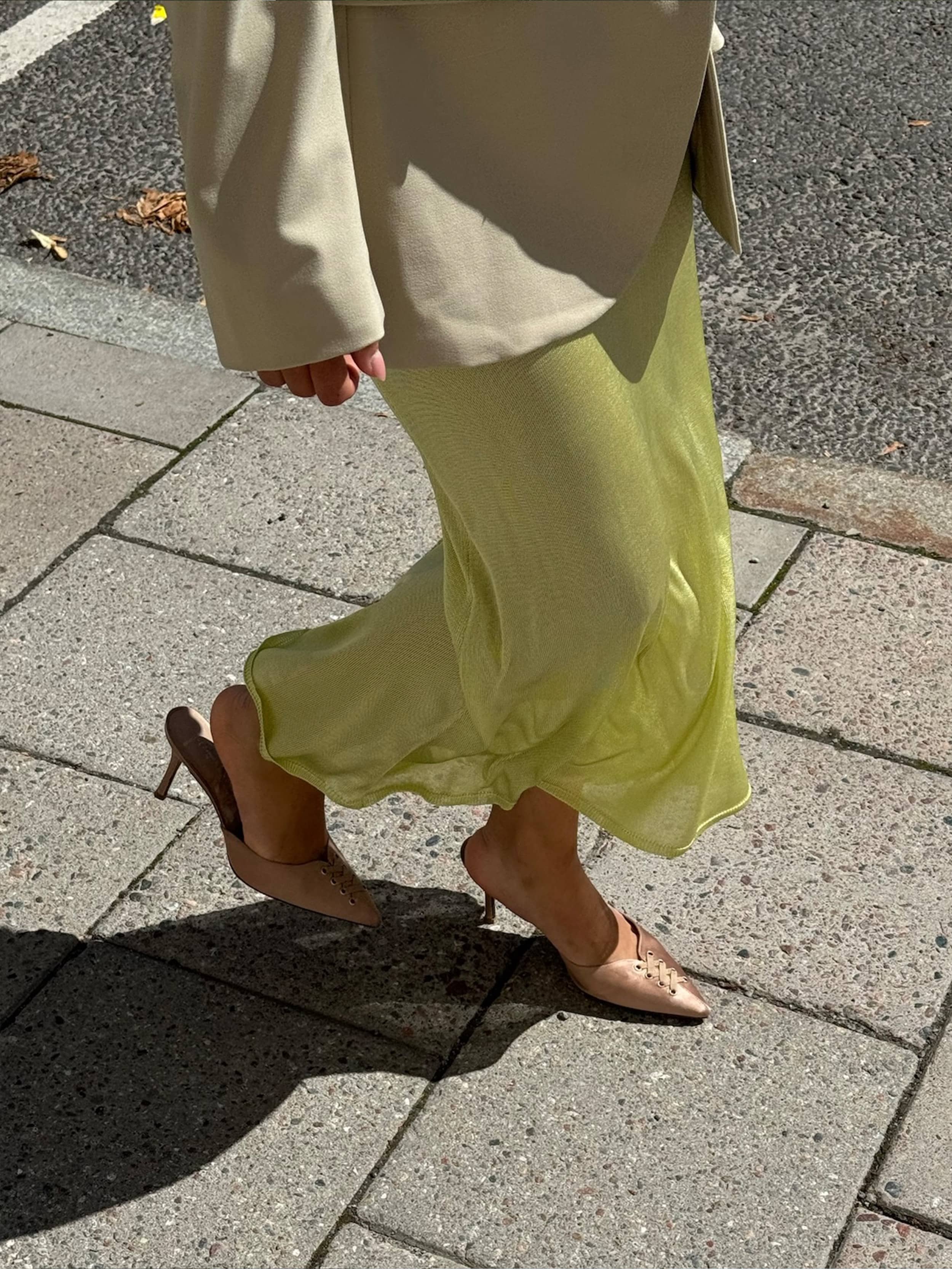 Peridot Skirt Green - Green | Djerf Avenue