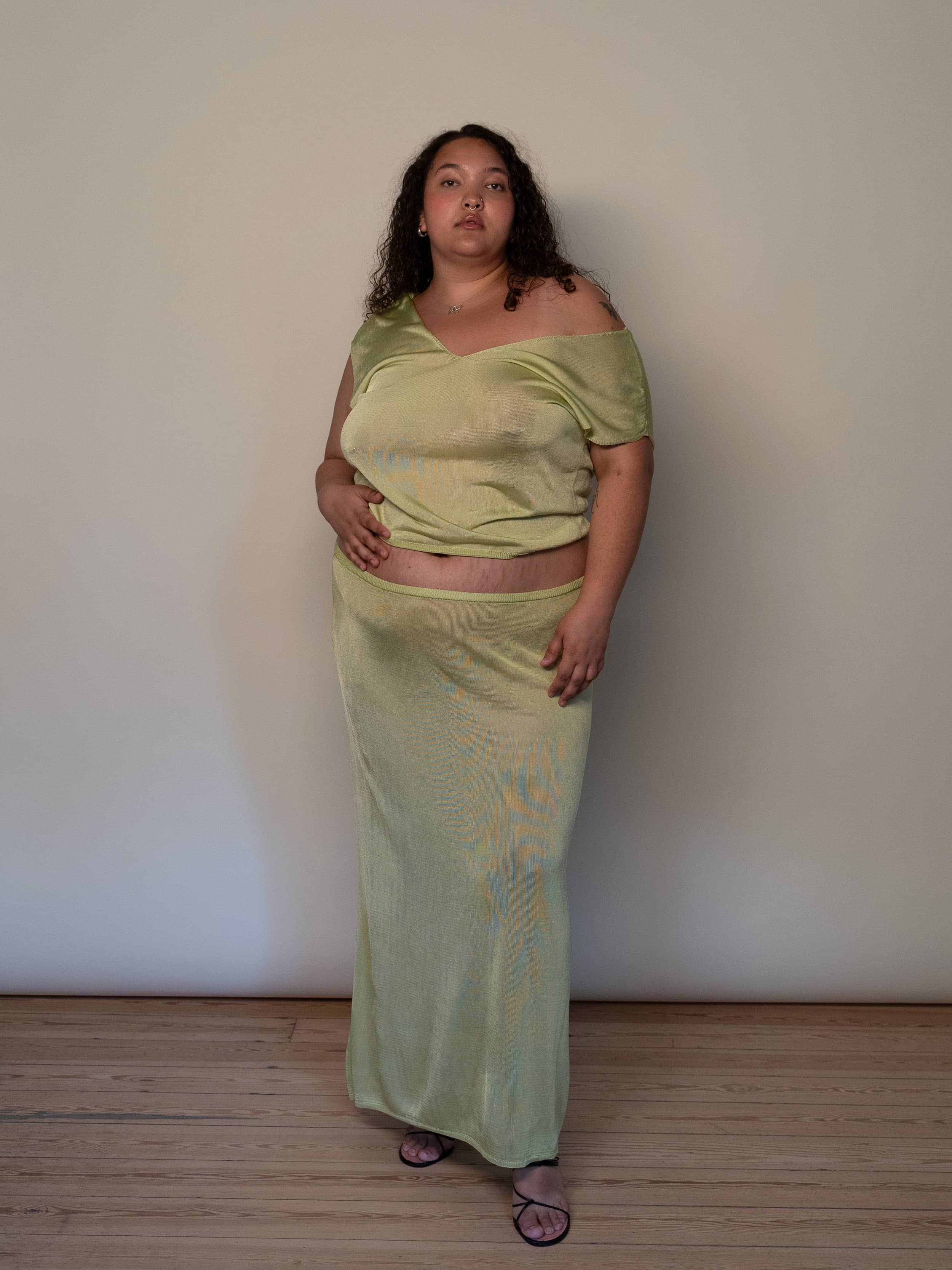 Peridot Skirt Green | Djerf Avenue