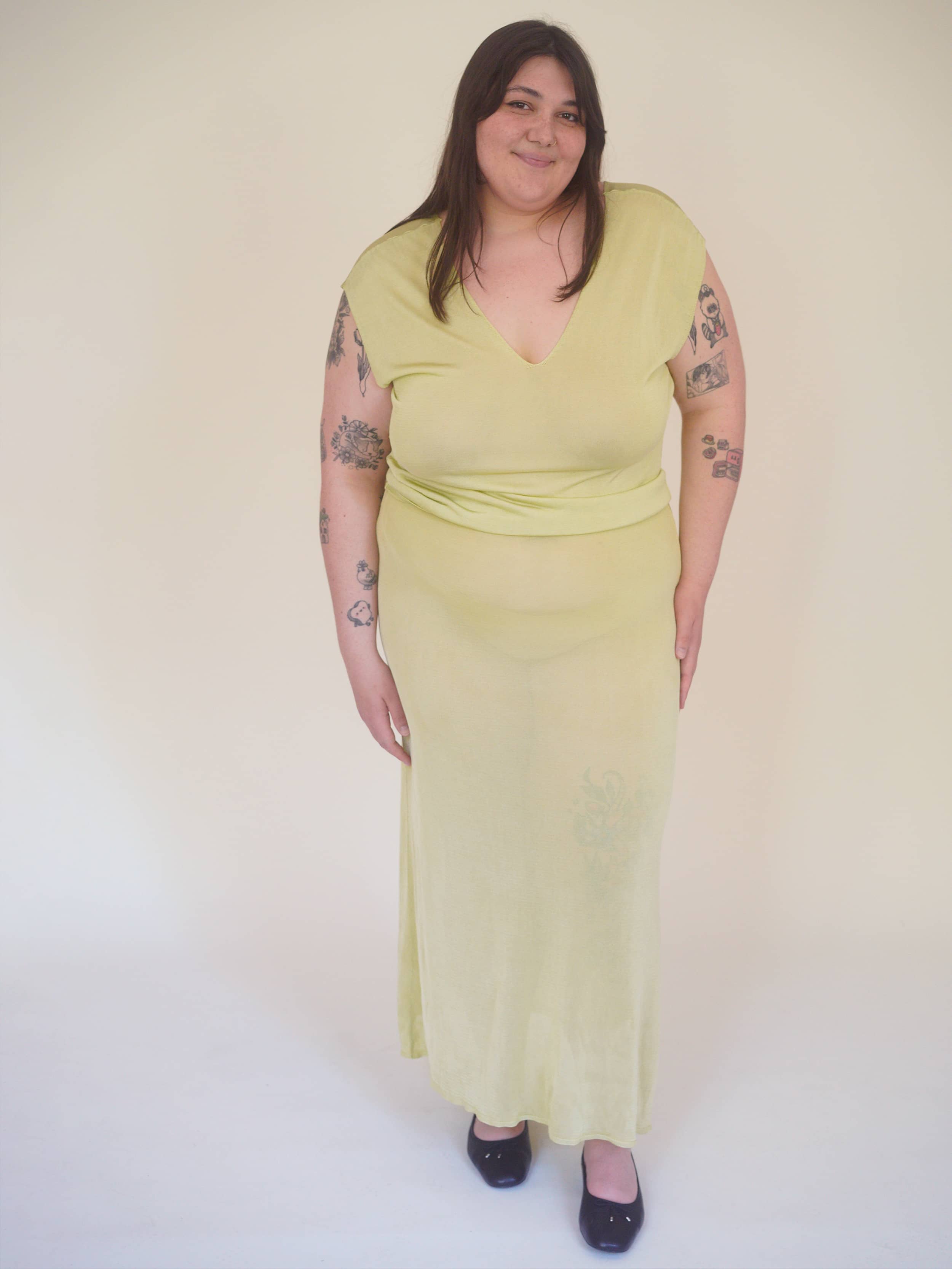 Peridot Skirt Green - Green | Djerf Avenue