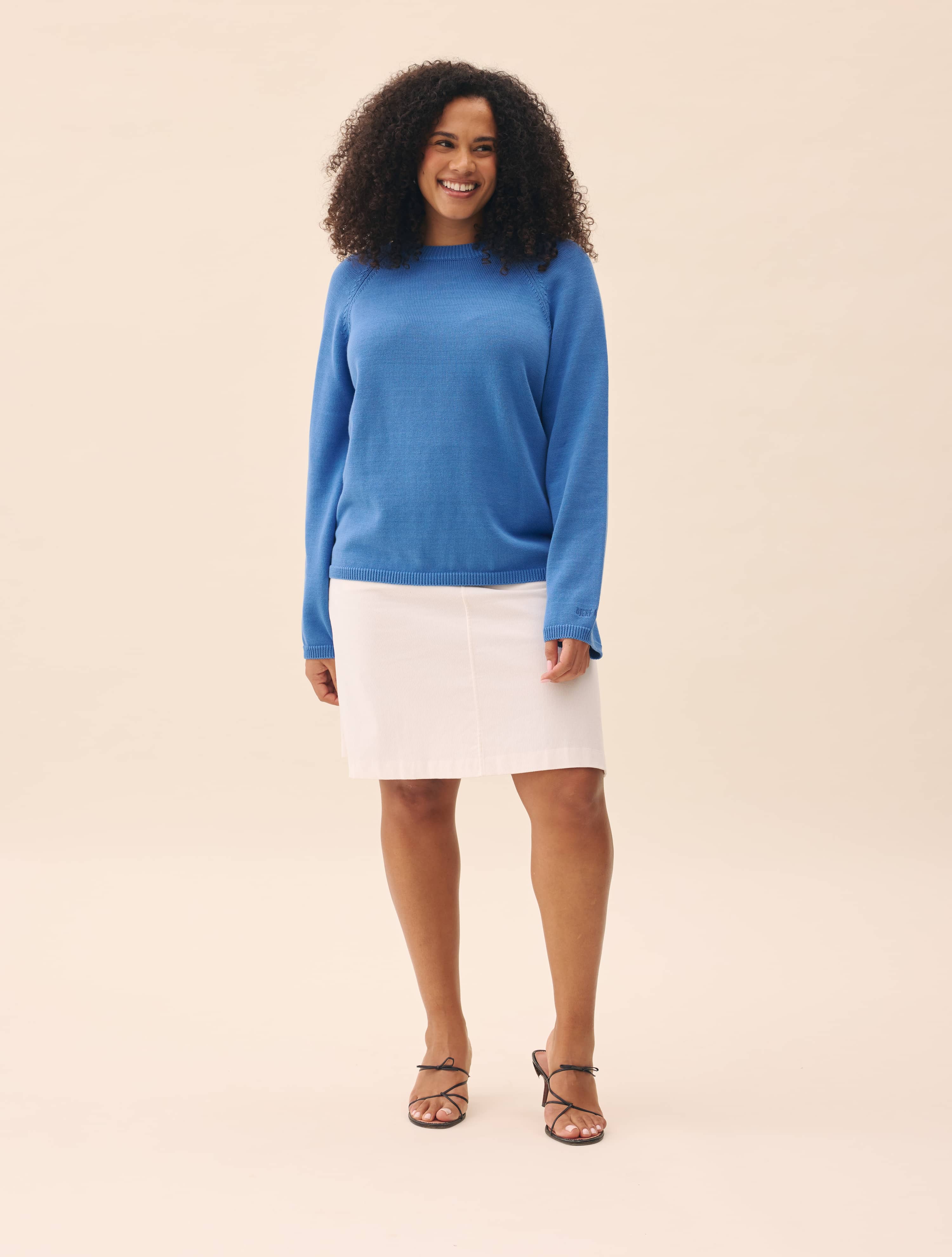 Corduroy Skirt White - White | Djerf Avenue