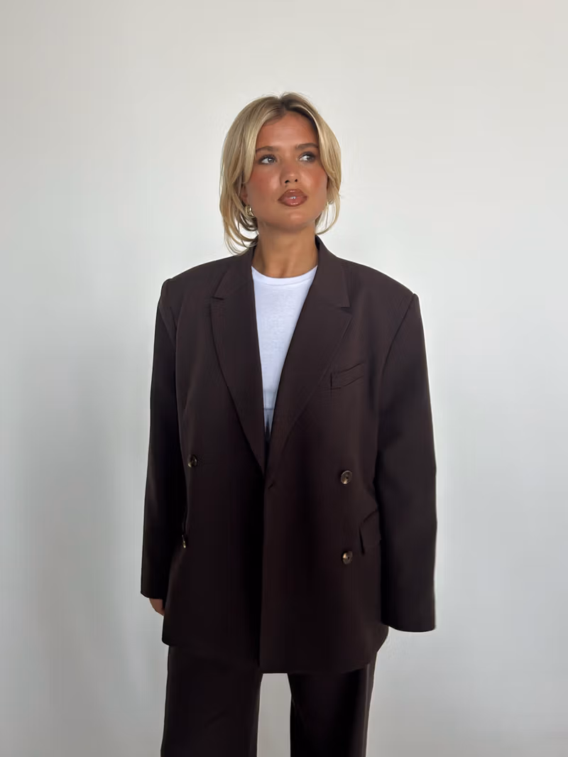 Essential Blazer Brown