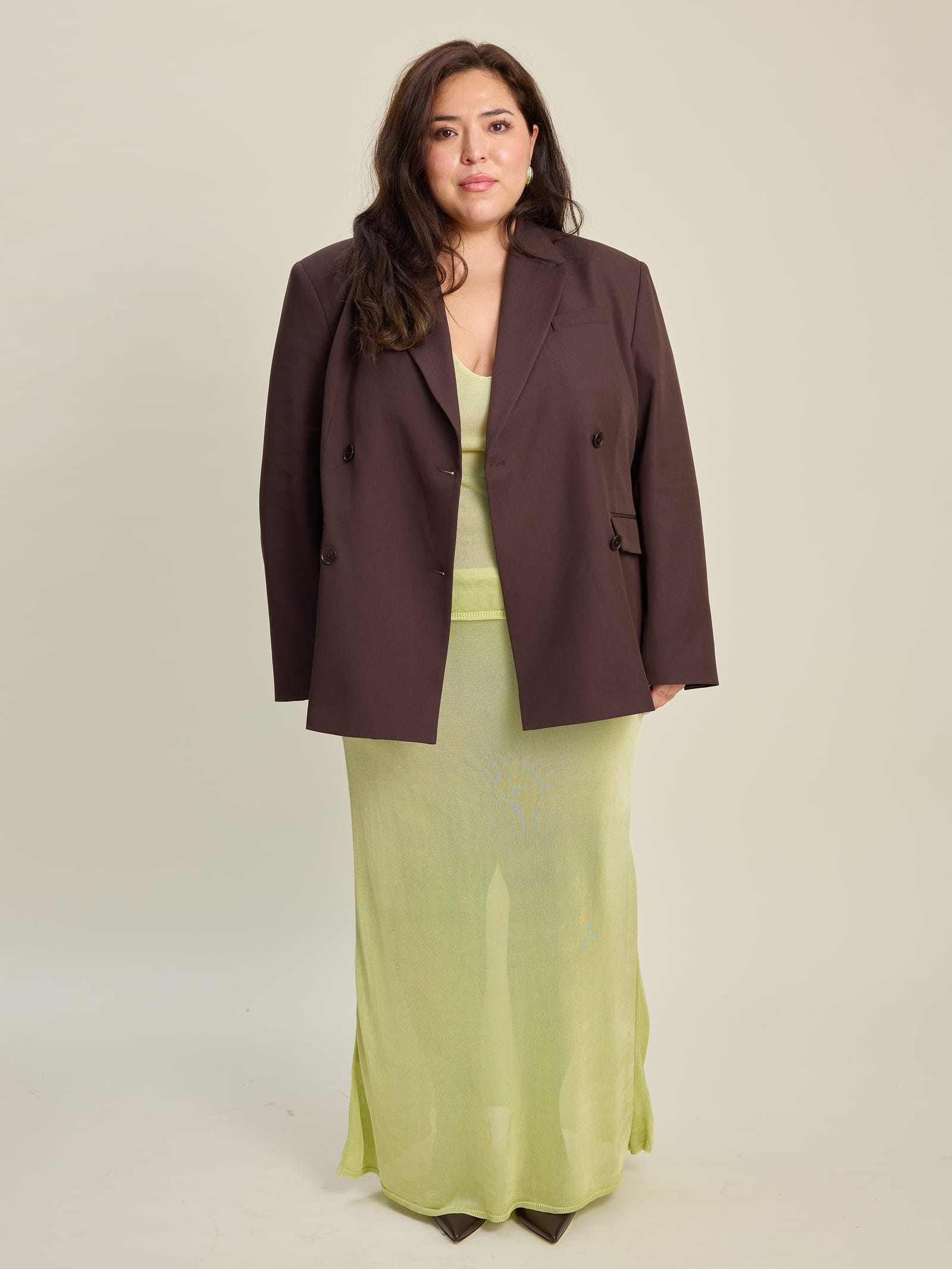 Essential Blazer Brown