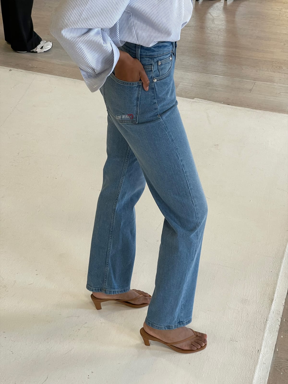 Straight Jeans Mid Blue