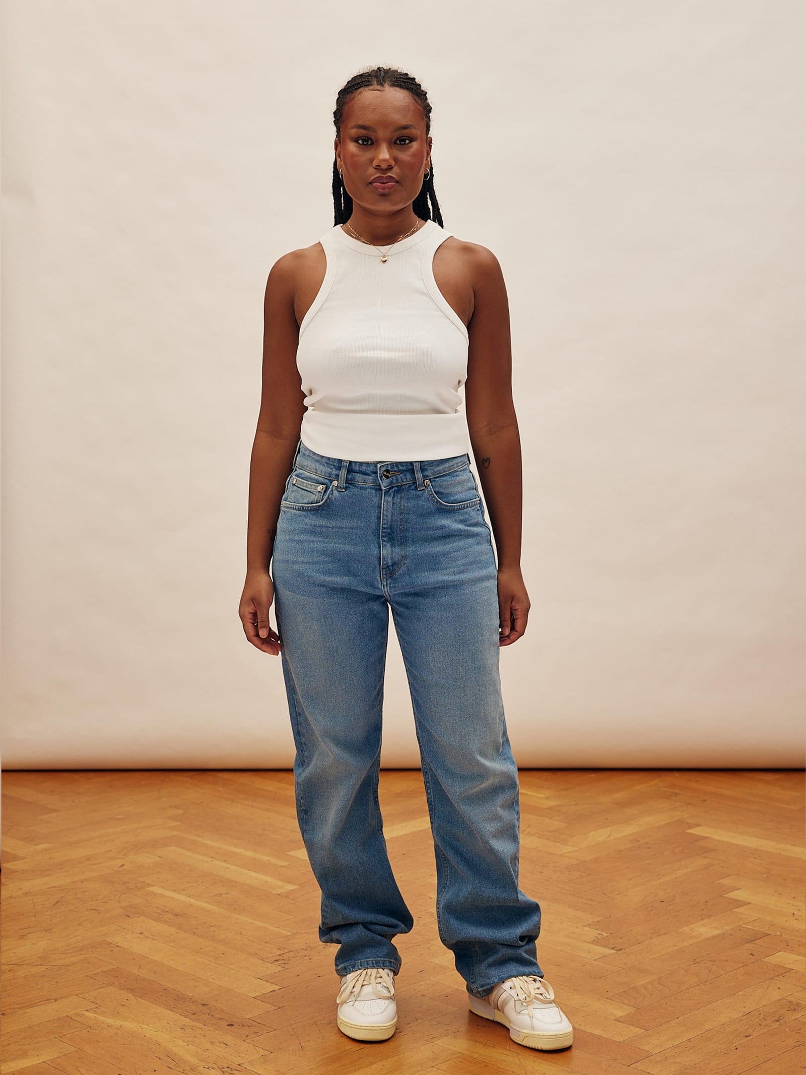 Straight Jeans Mid Blue