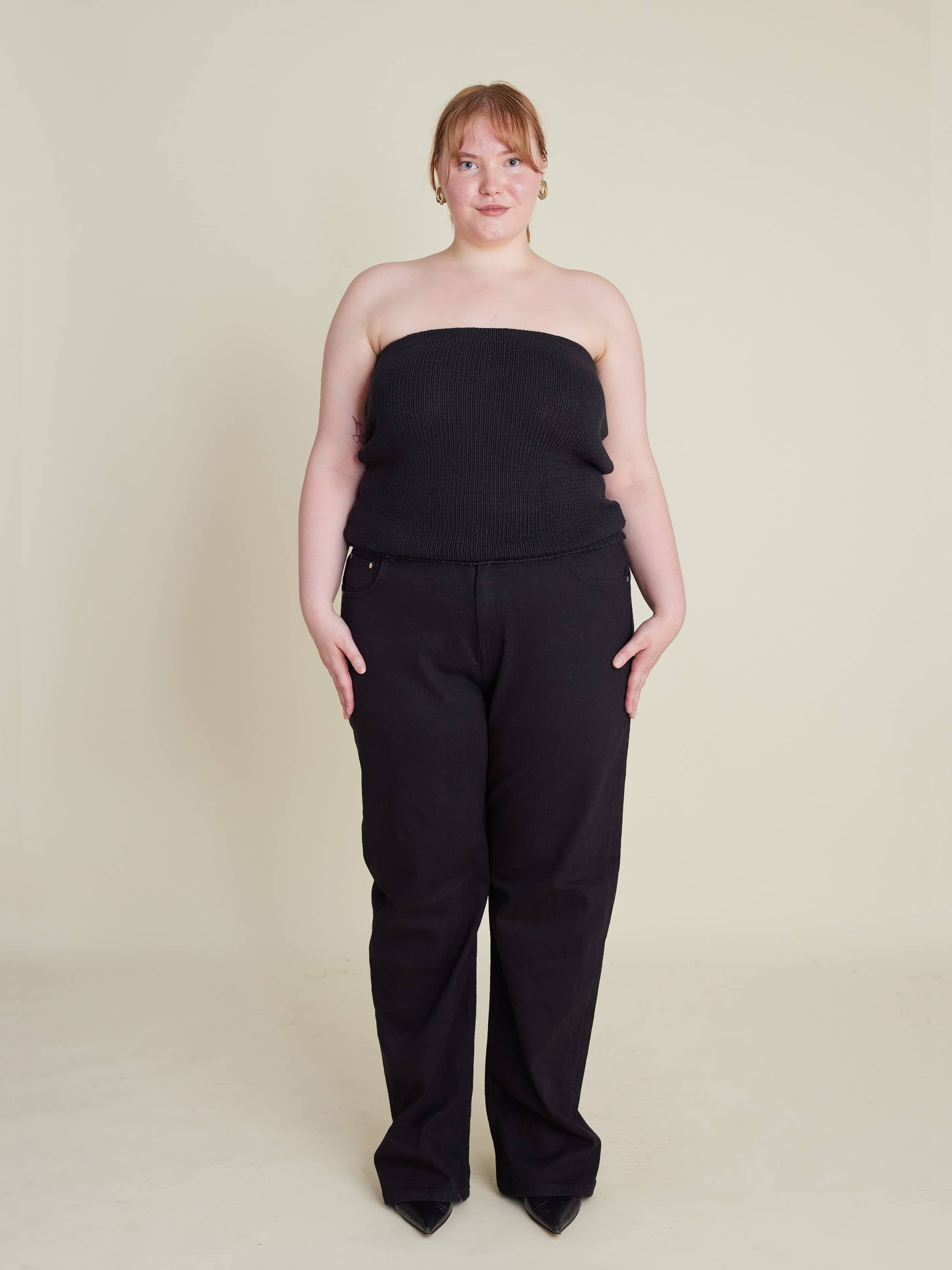 Straight Jeans Midnight Black - Midnight Black | Djerf Avenue