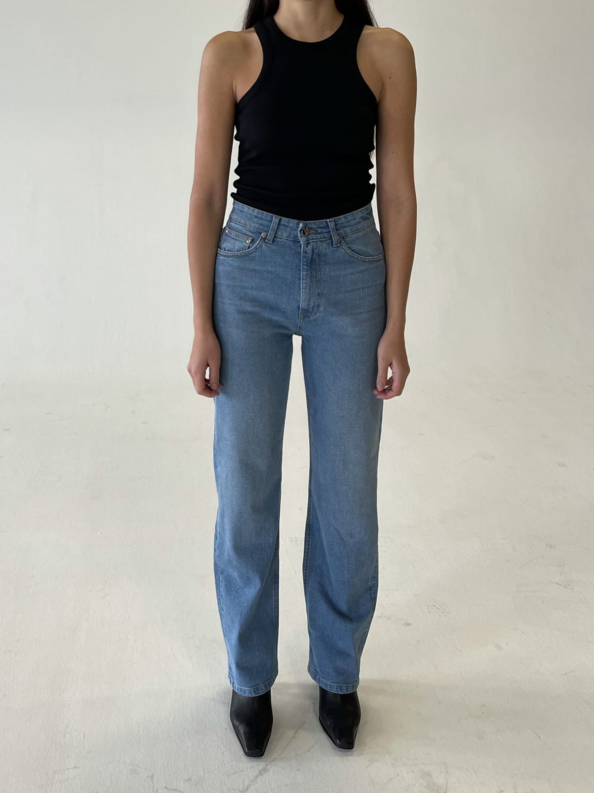 Straight Jeans Mid Blue