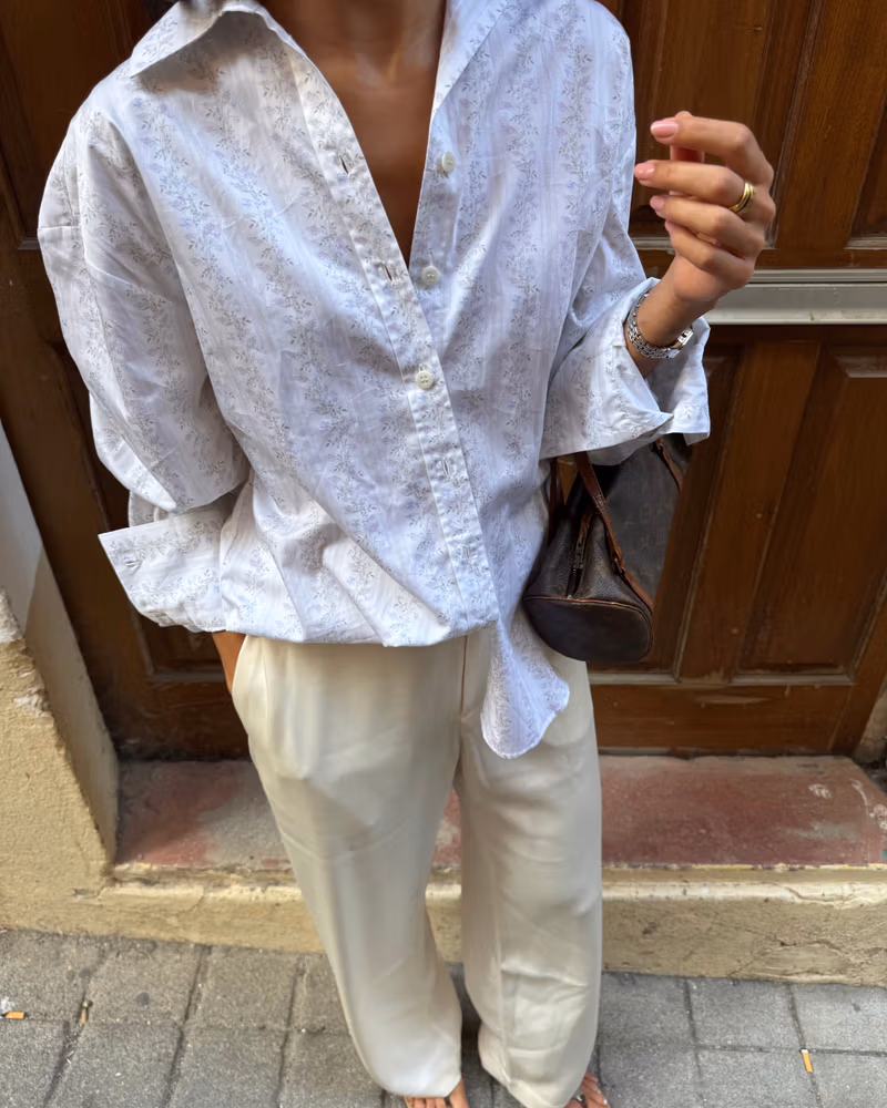 Poplin Classic Shirt Lilac Dreams