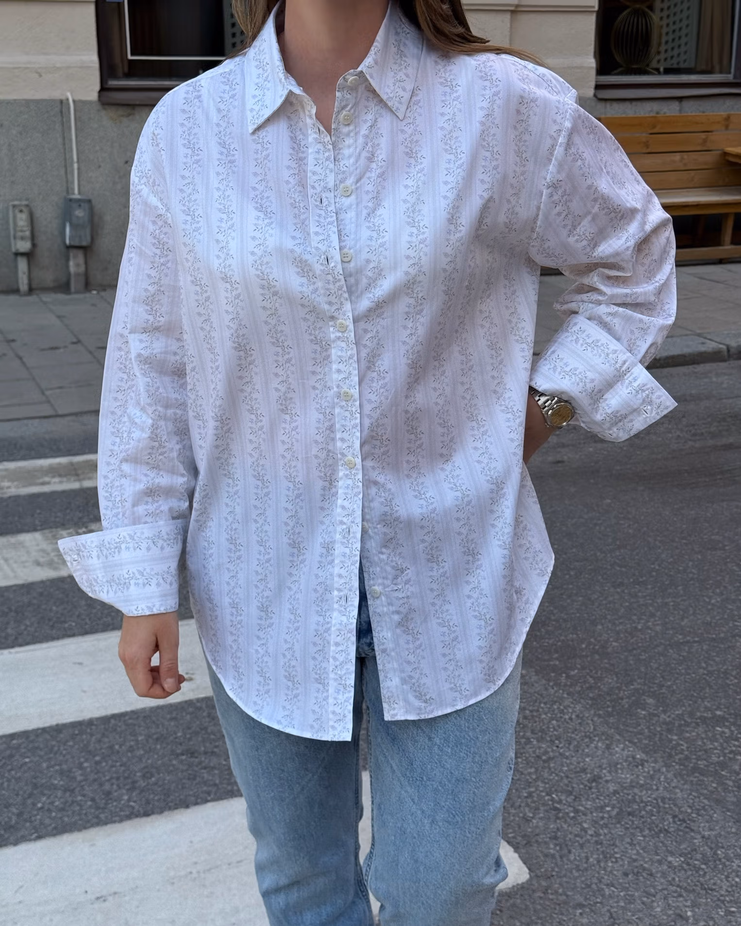 Poplin Classic Shirt Lilac Dreams
