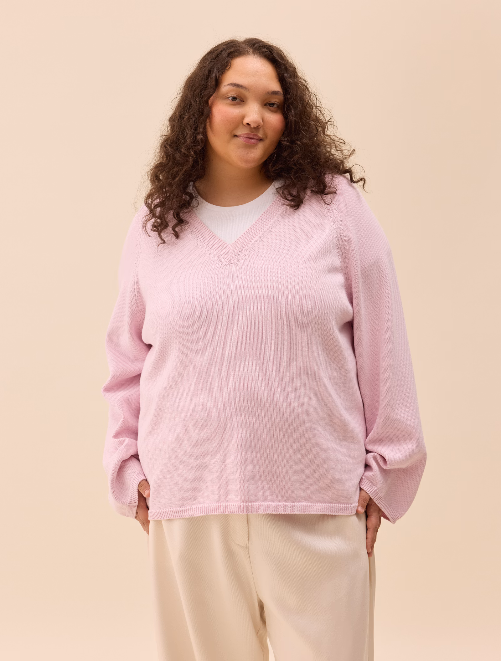 V-neck Sweater Lilac
