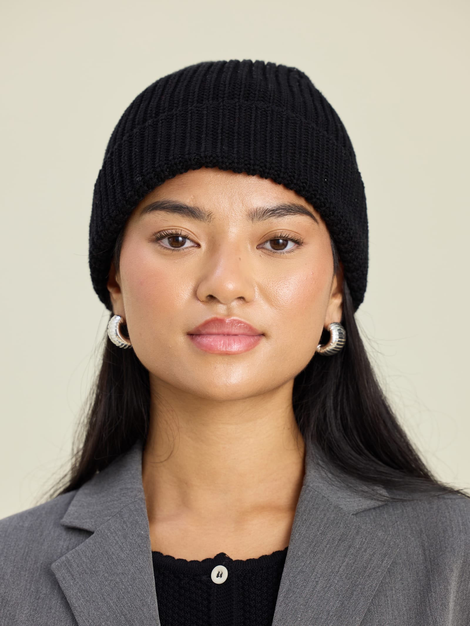 Knitted Beanie Black