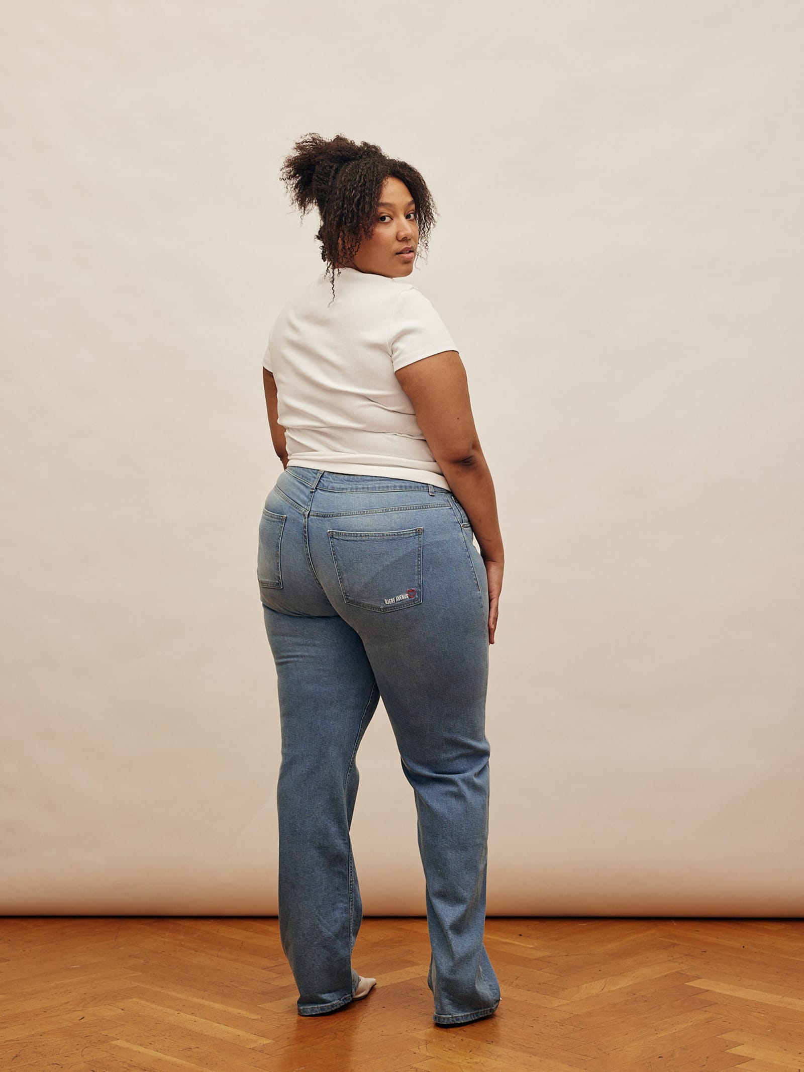 Straight Jeans Mid Blue - Tall