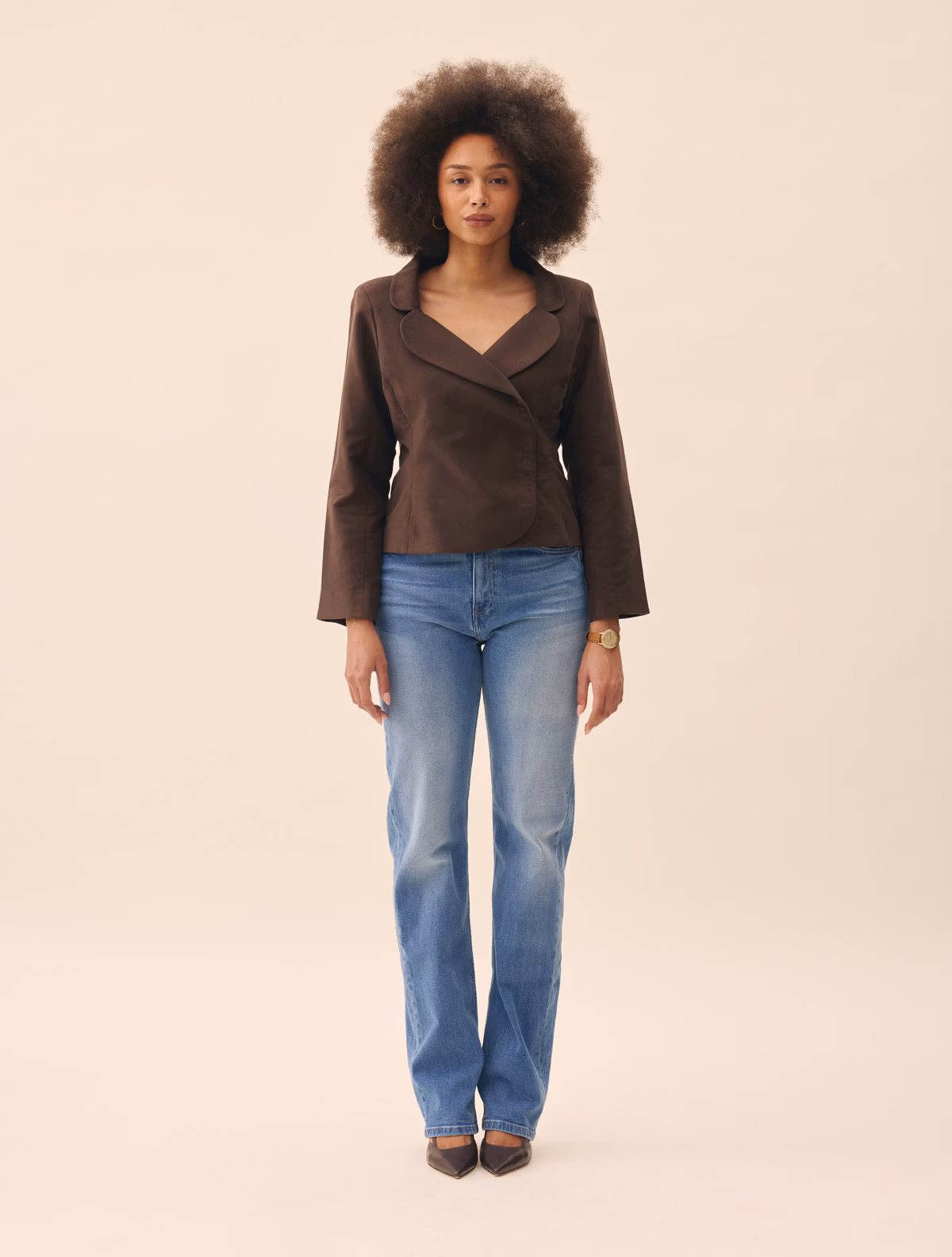 Straight Jeans Mid Blue - Tall