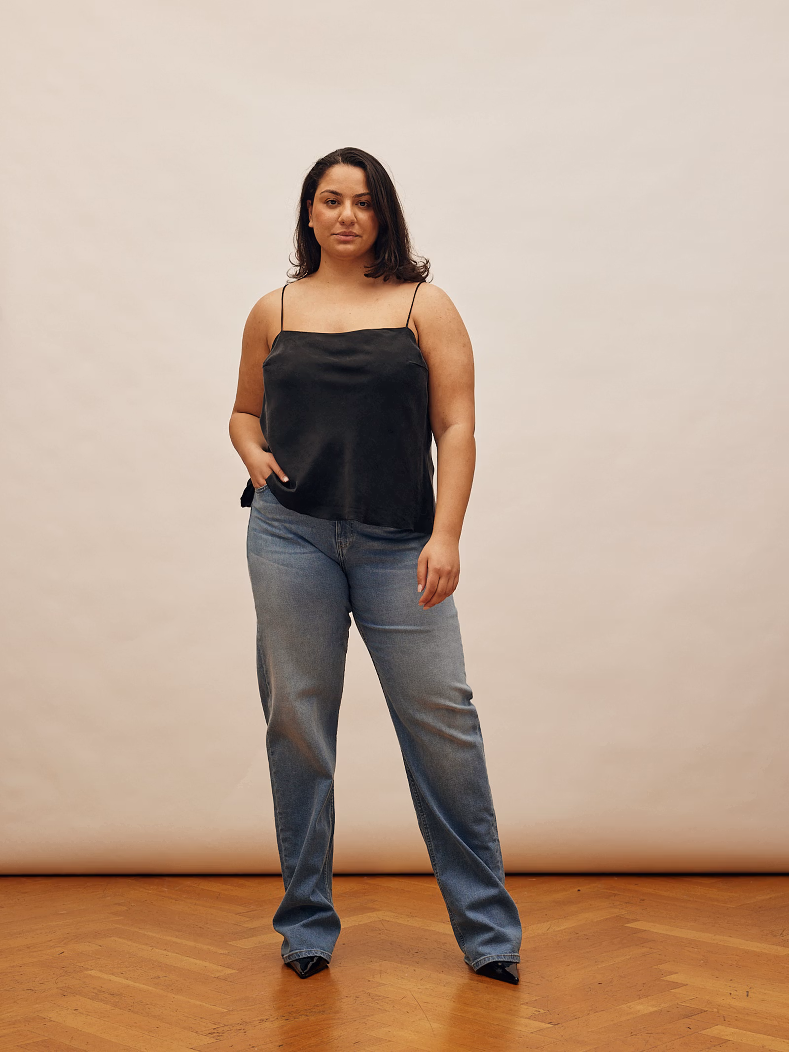 Straight Jeans Mid Blue - Tall