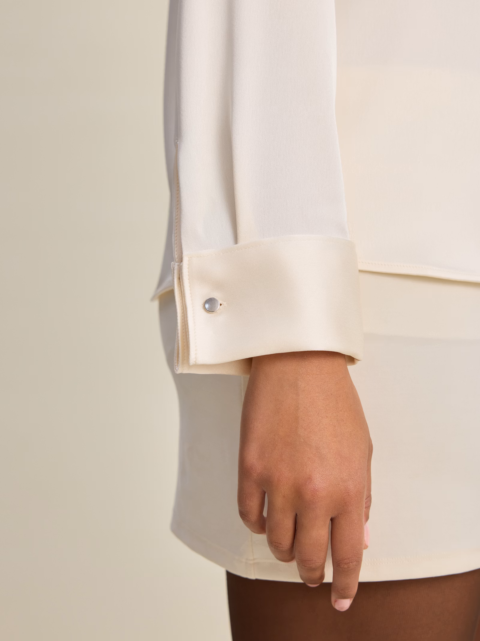Satin Shirt Ivory