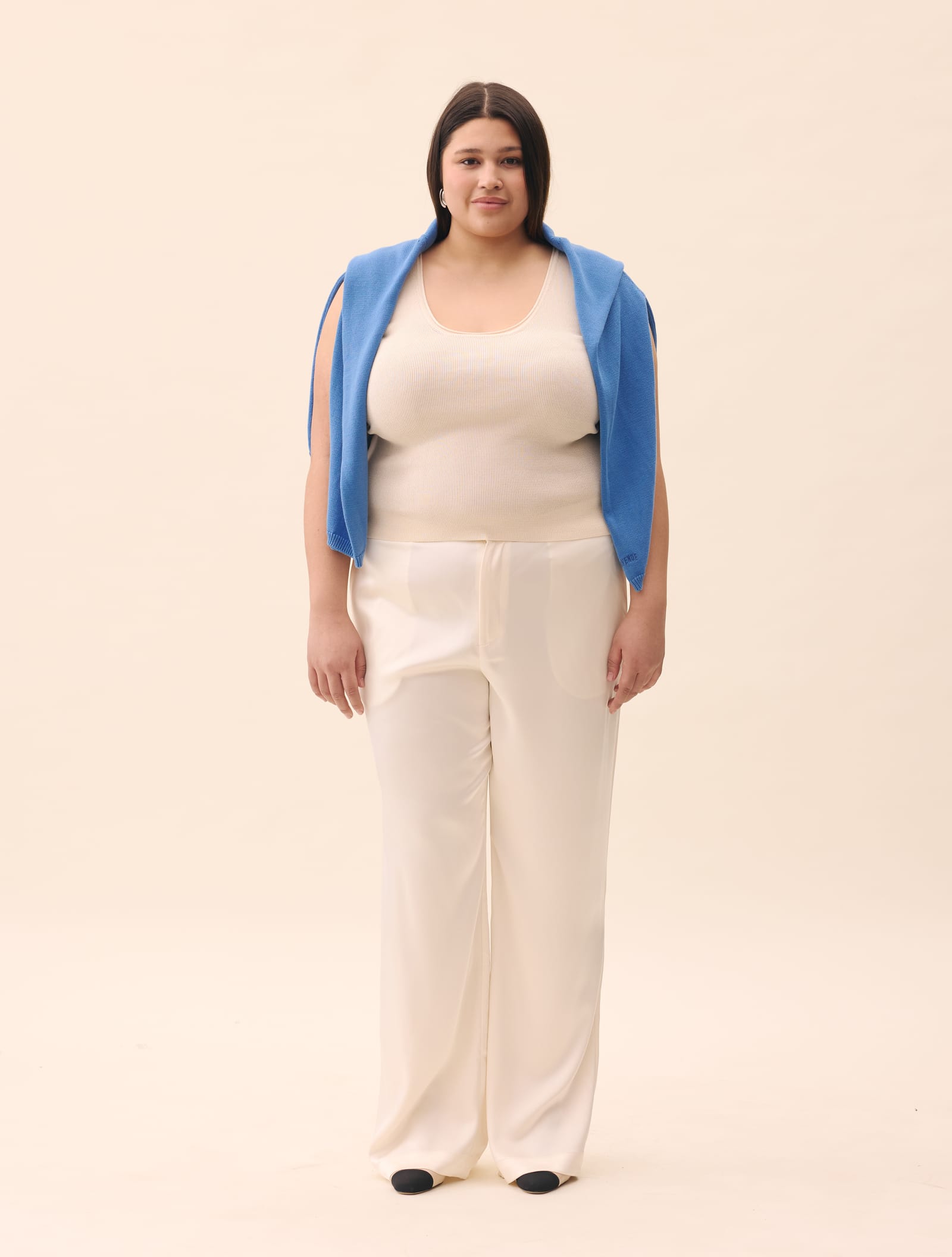 Knitted Tank Top Ivory