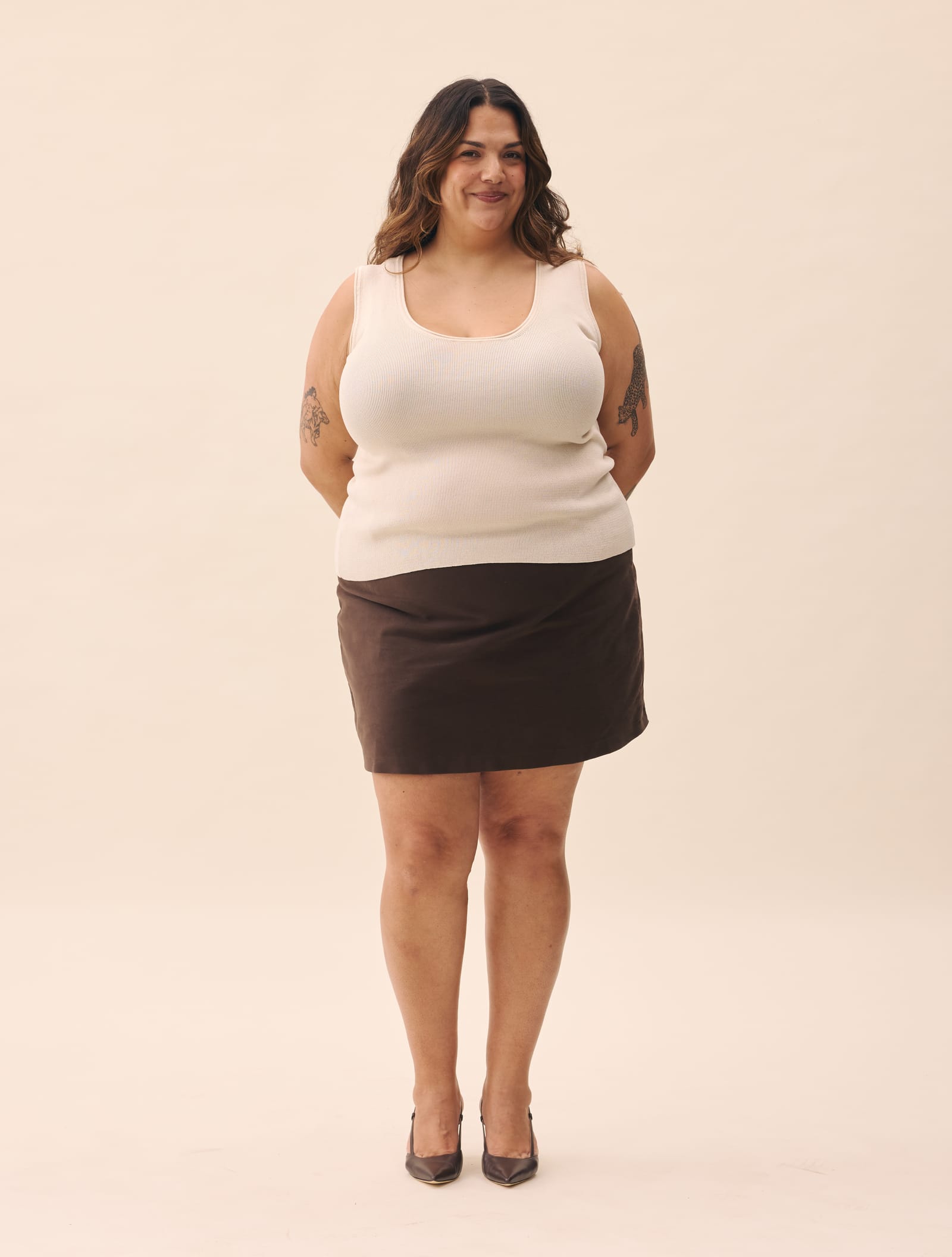 Knitted Tank Top Ivory