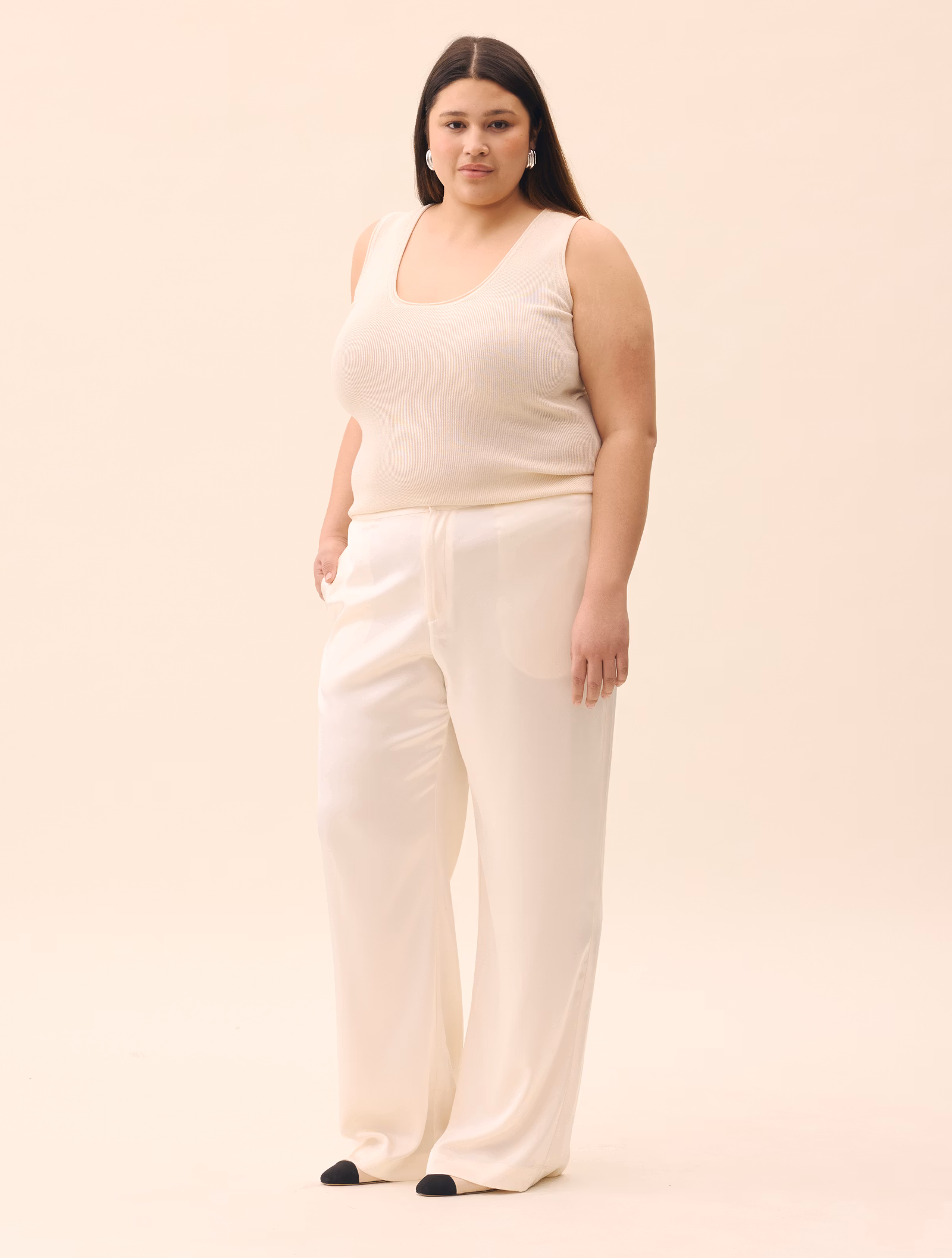 Knitted Tank Top Ivory