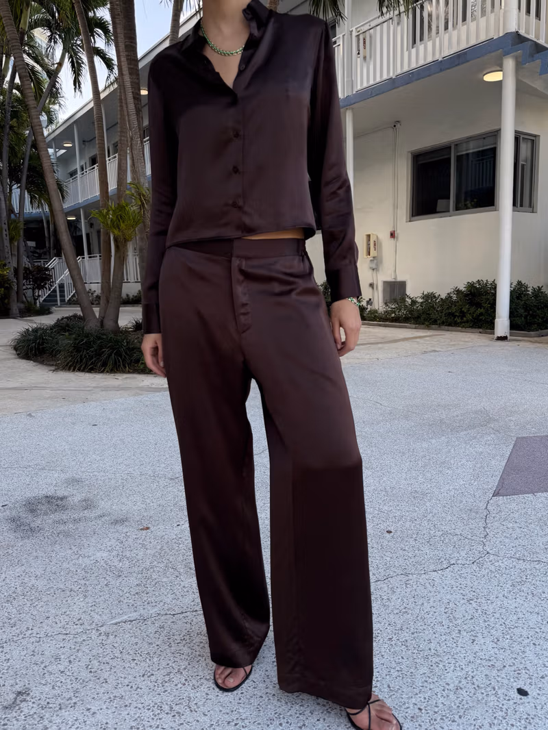 Satin Viscose Pants