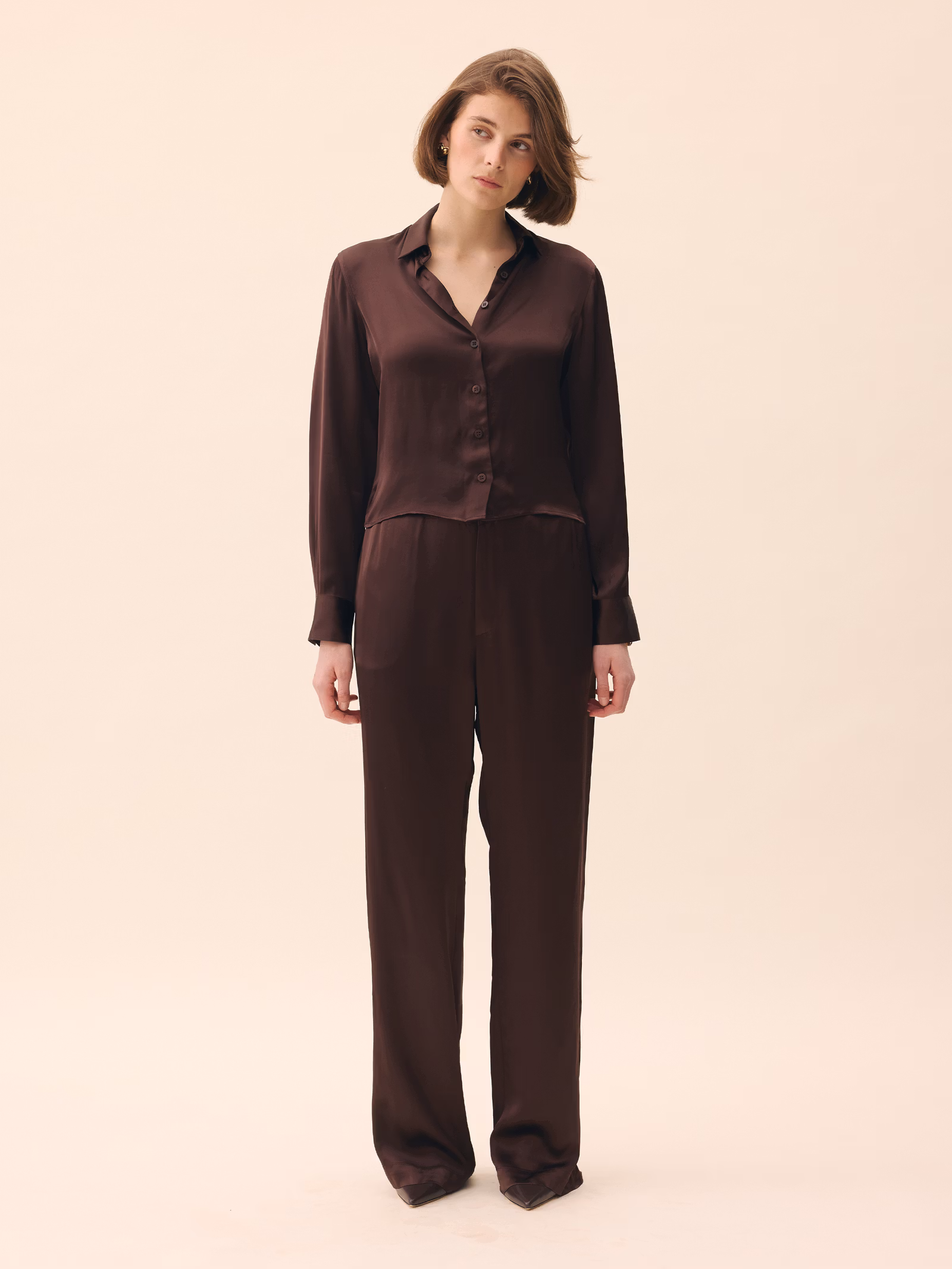 Satin Viscose Pants - Tall