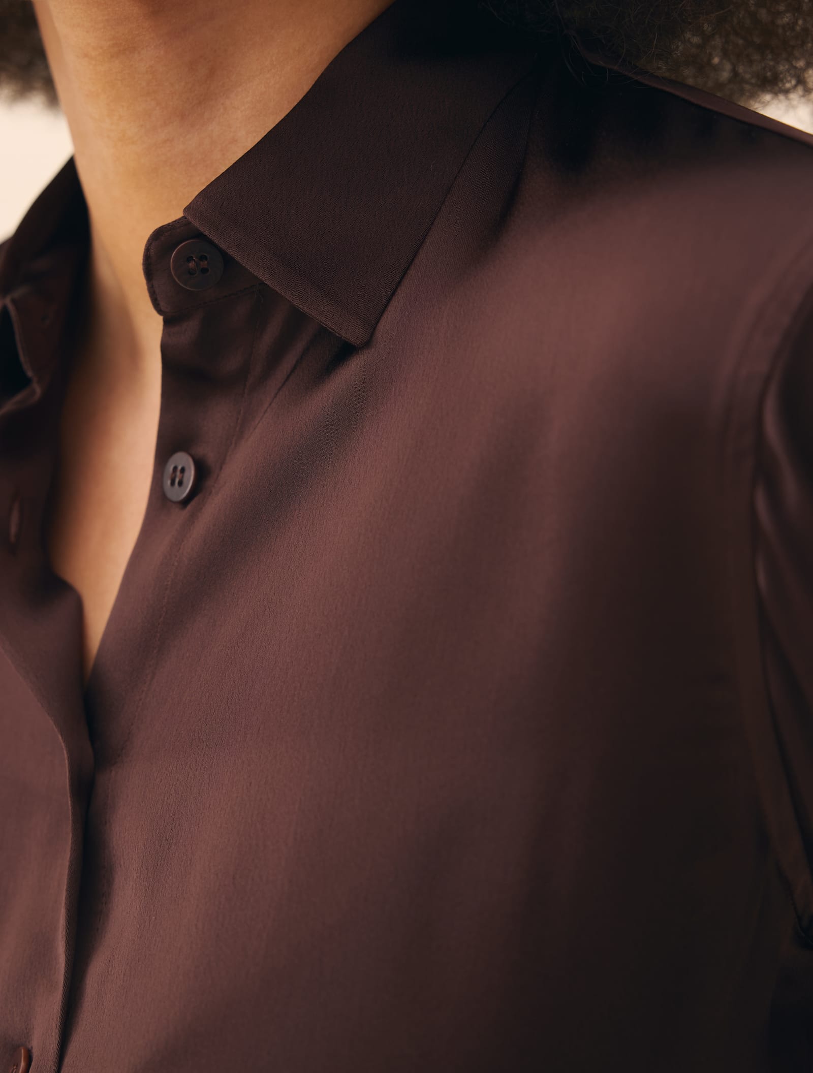Little Viscose Shirt Dark Mocha