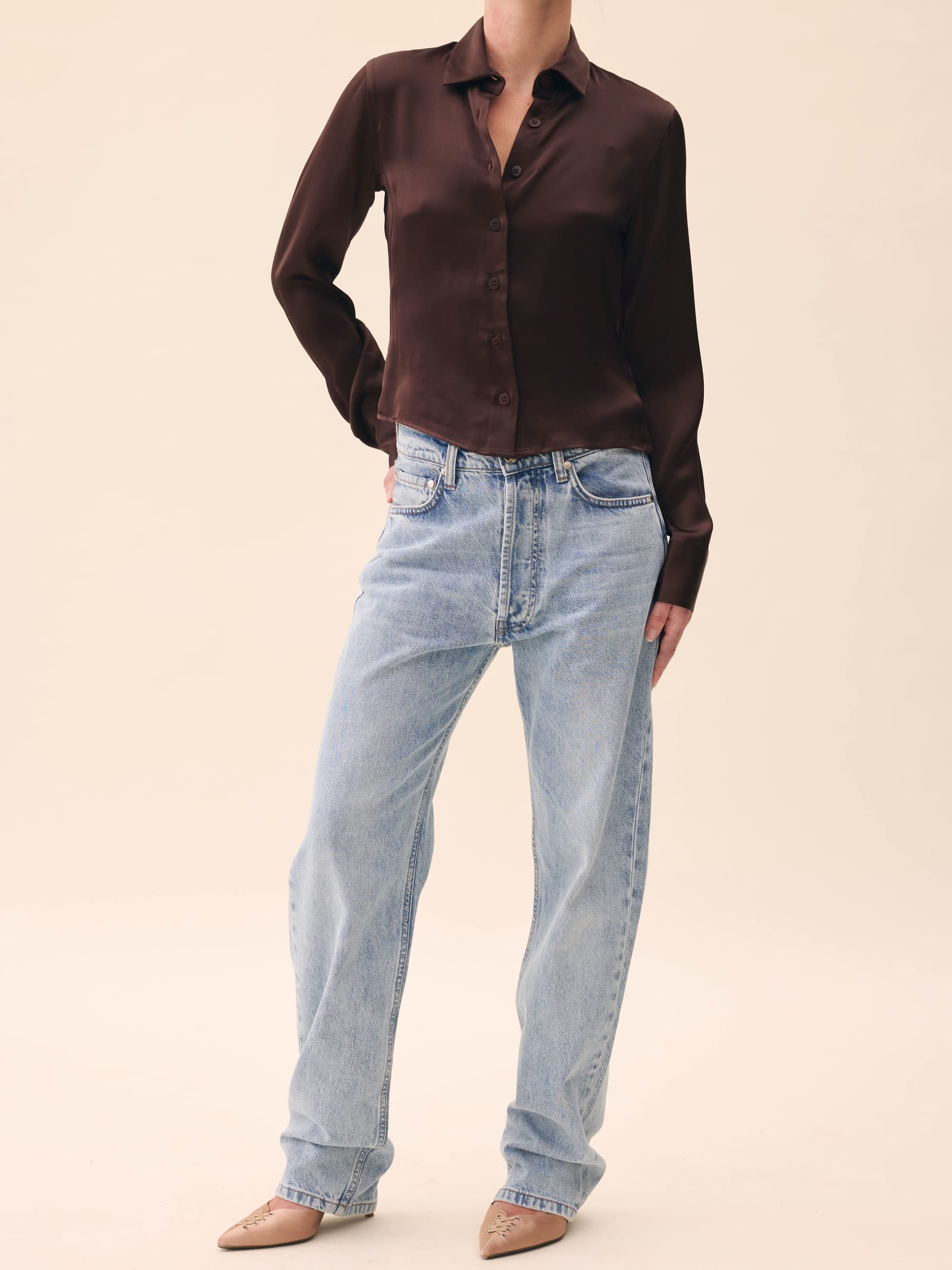 Little Viscose Shirt Dark Mocha